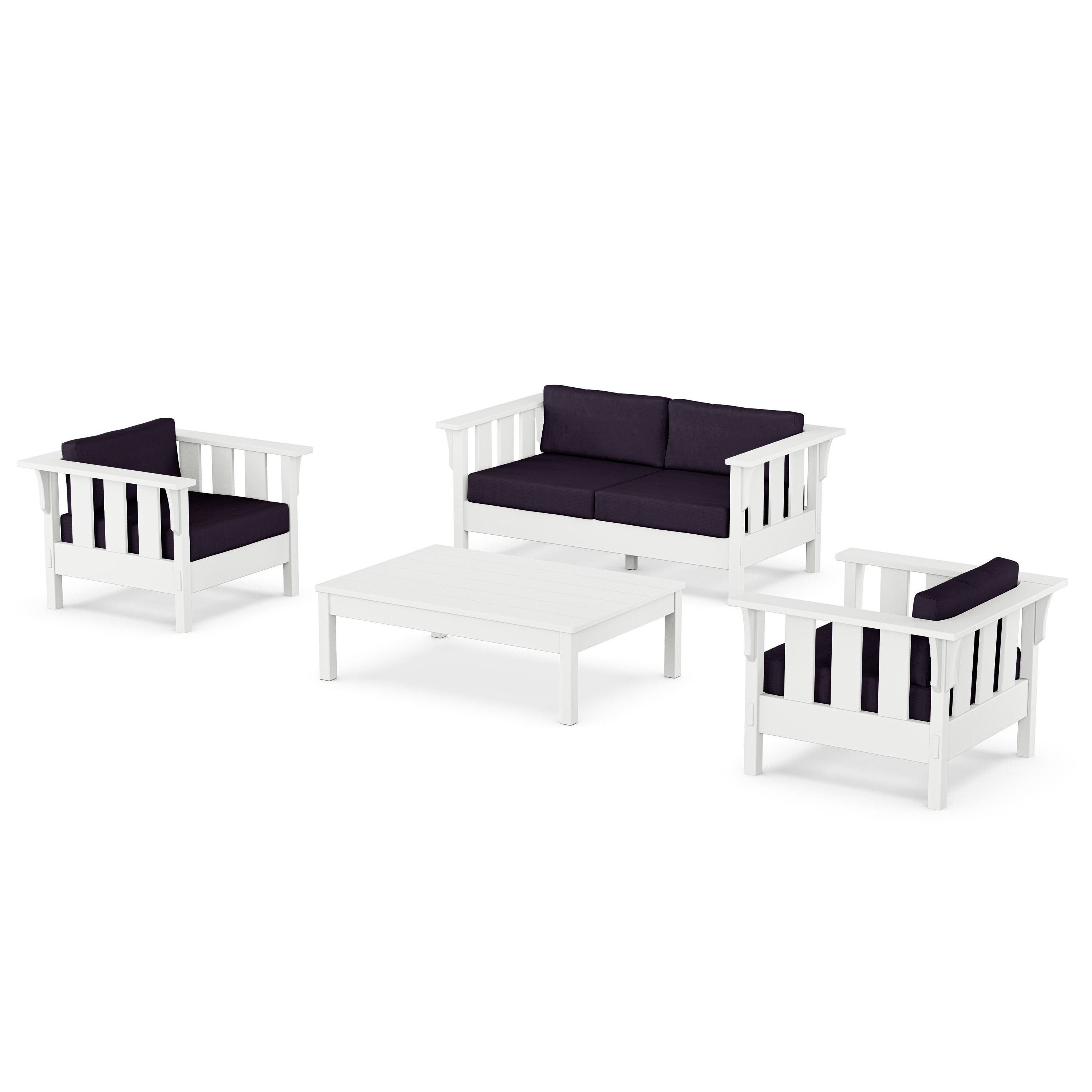 Acadia 4-Piece Deep Seating Set with Loveseat