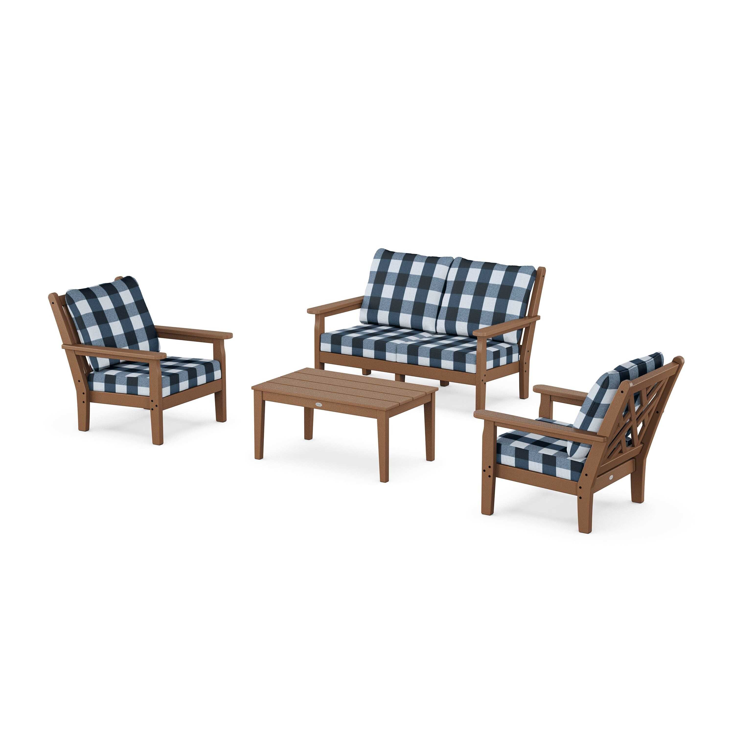 Chippendale 4-Piece Deep Seating Set with Loveseat