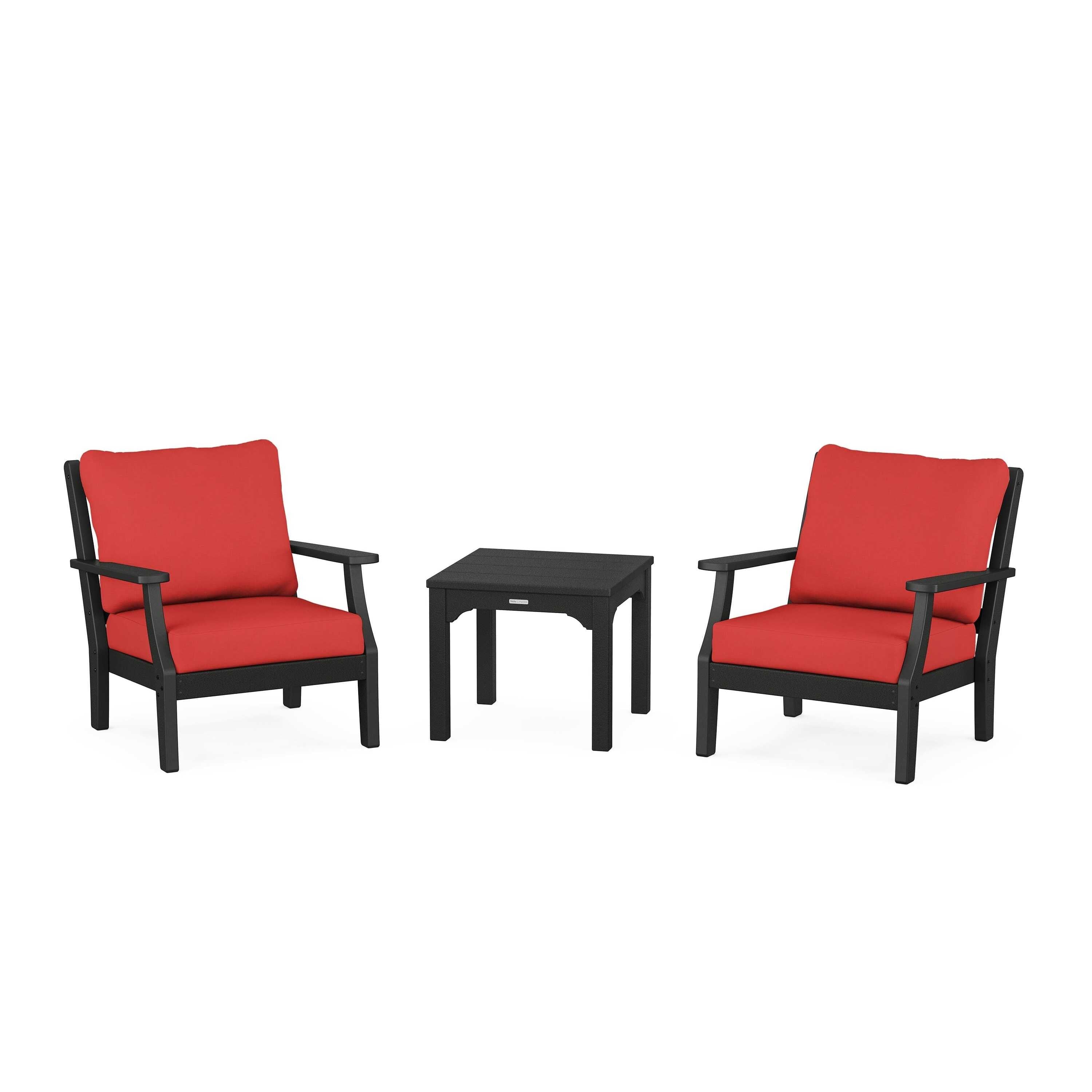 Chinoiserie 3-Piece Deep Seating Set