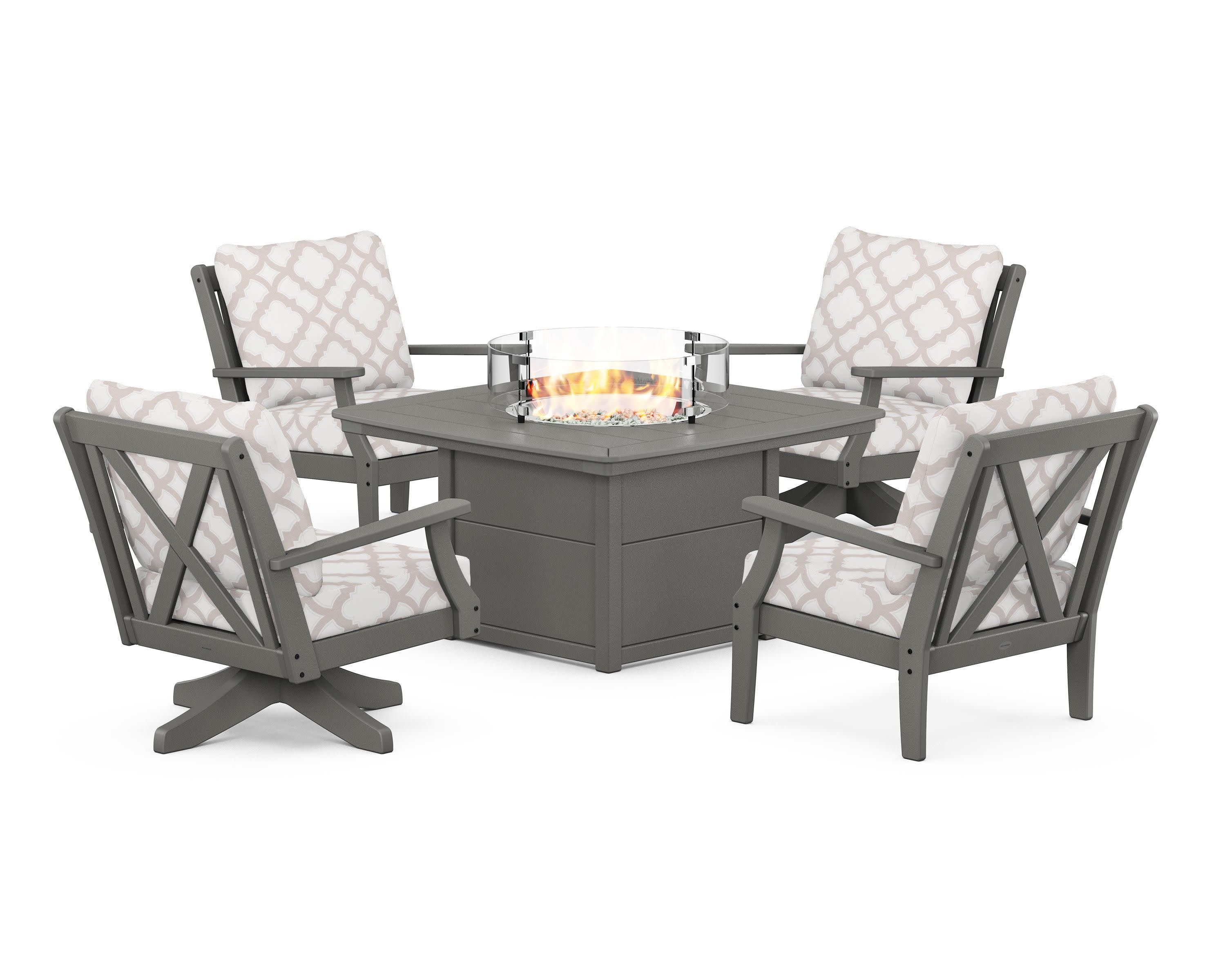 Braxton 5-Piece Deep Seating Set with Fire Table