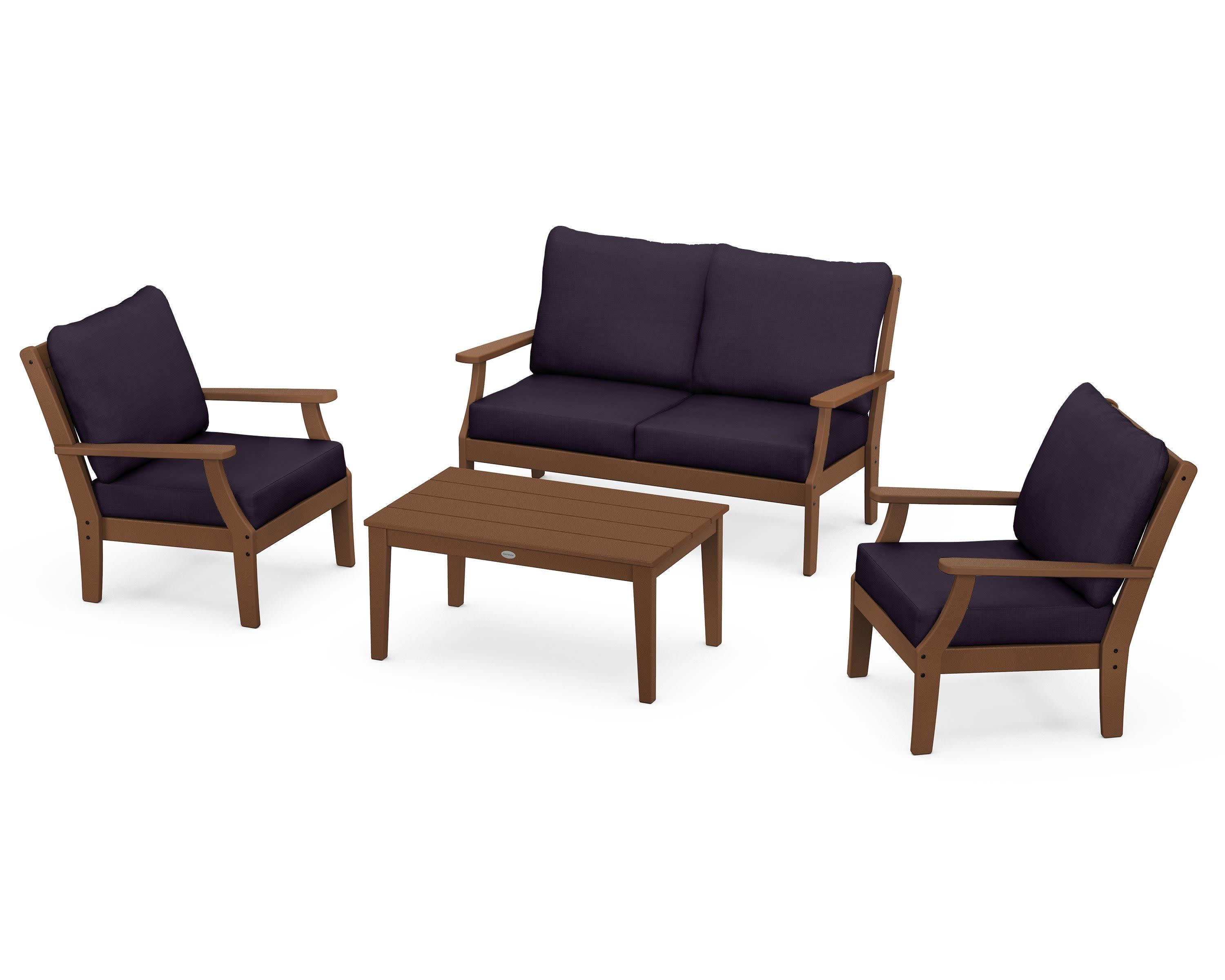 Braxton 4-Piece Deep Seating Chair Set