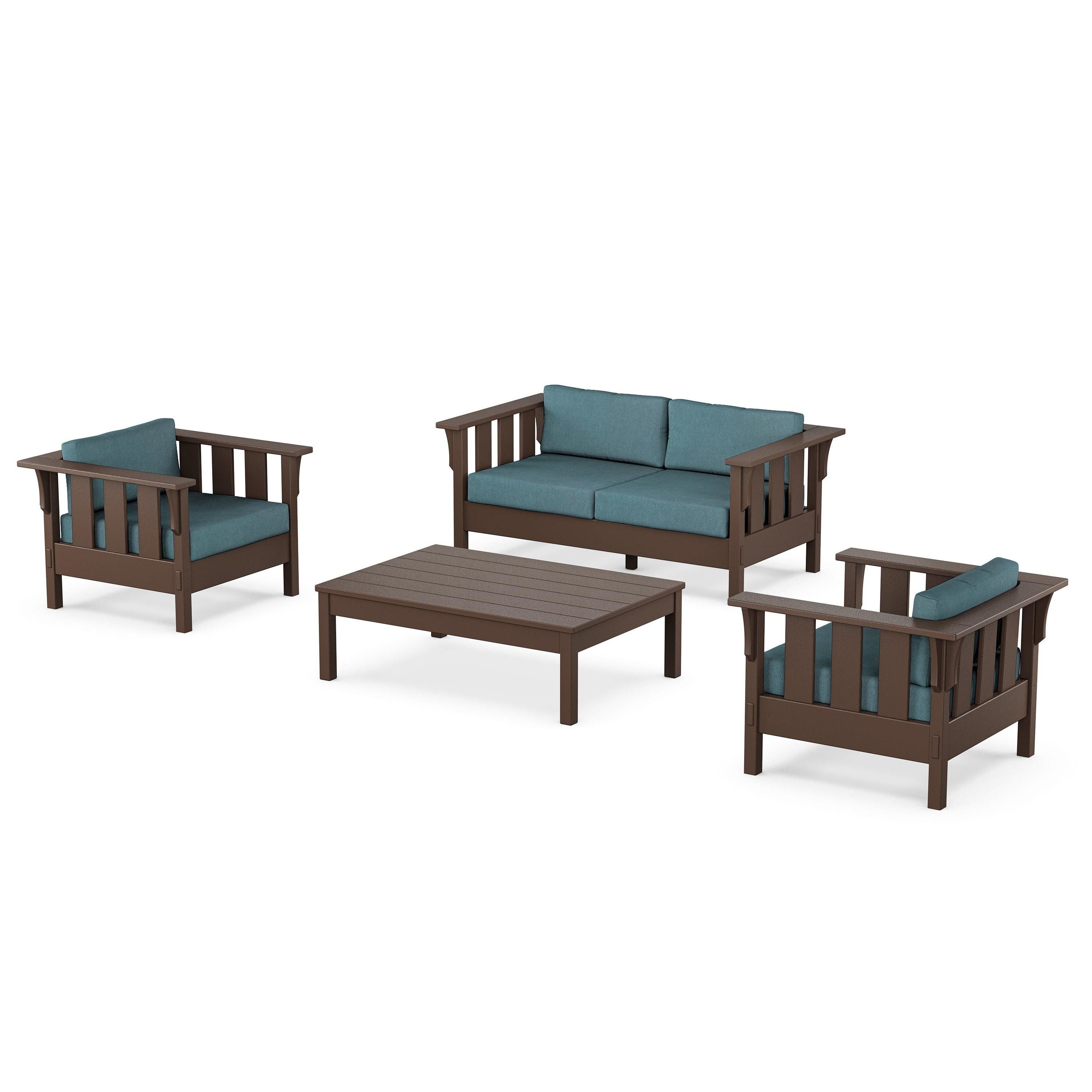 Acadia 4-Piece Deep Seating Set with Loveseat