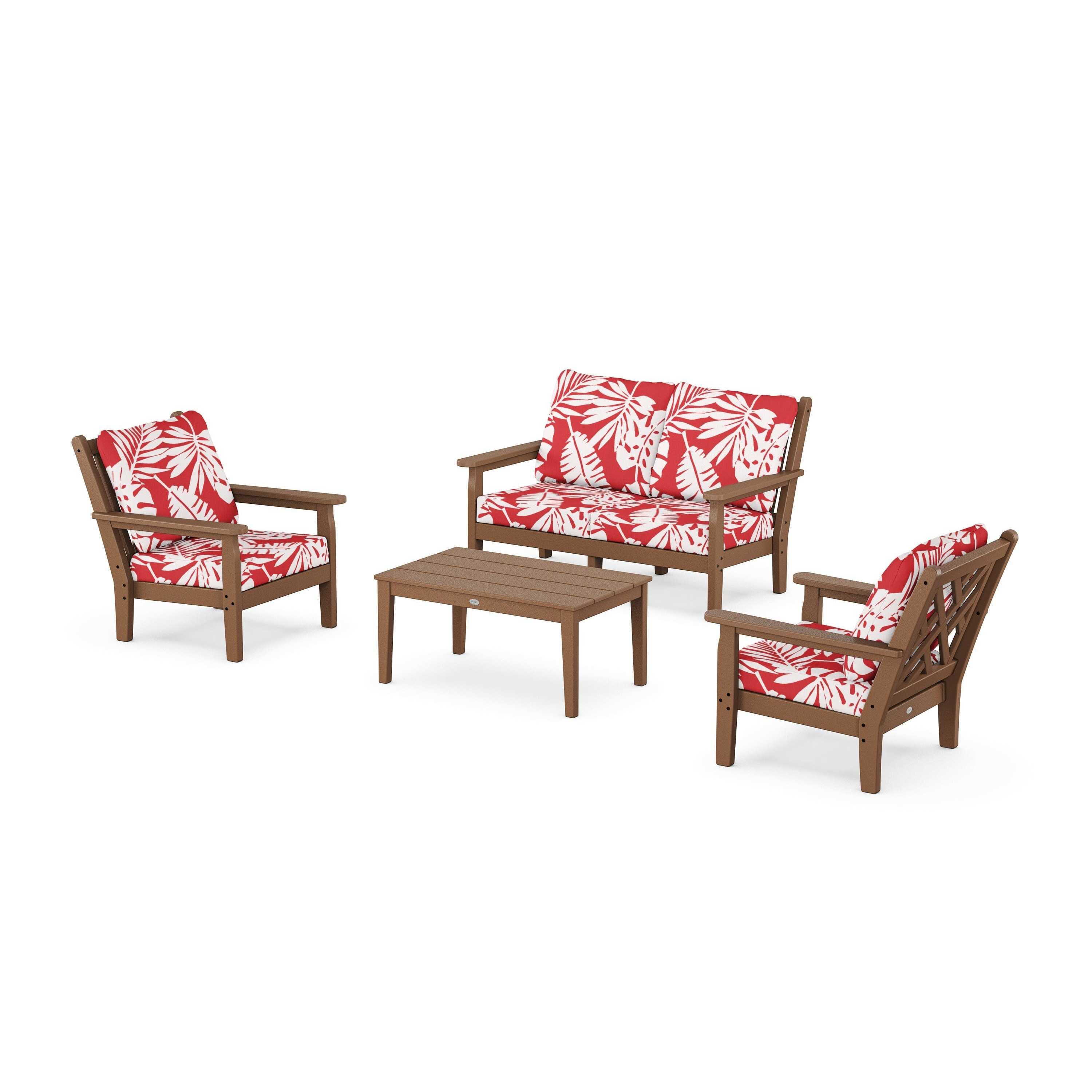 Chippendale 4-Piece Deep Seating Set with Loveseat