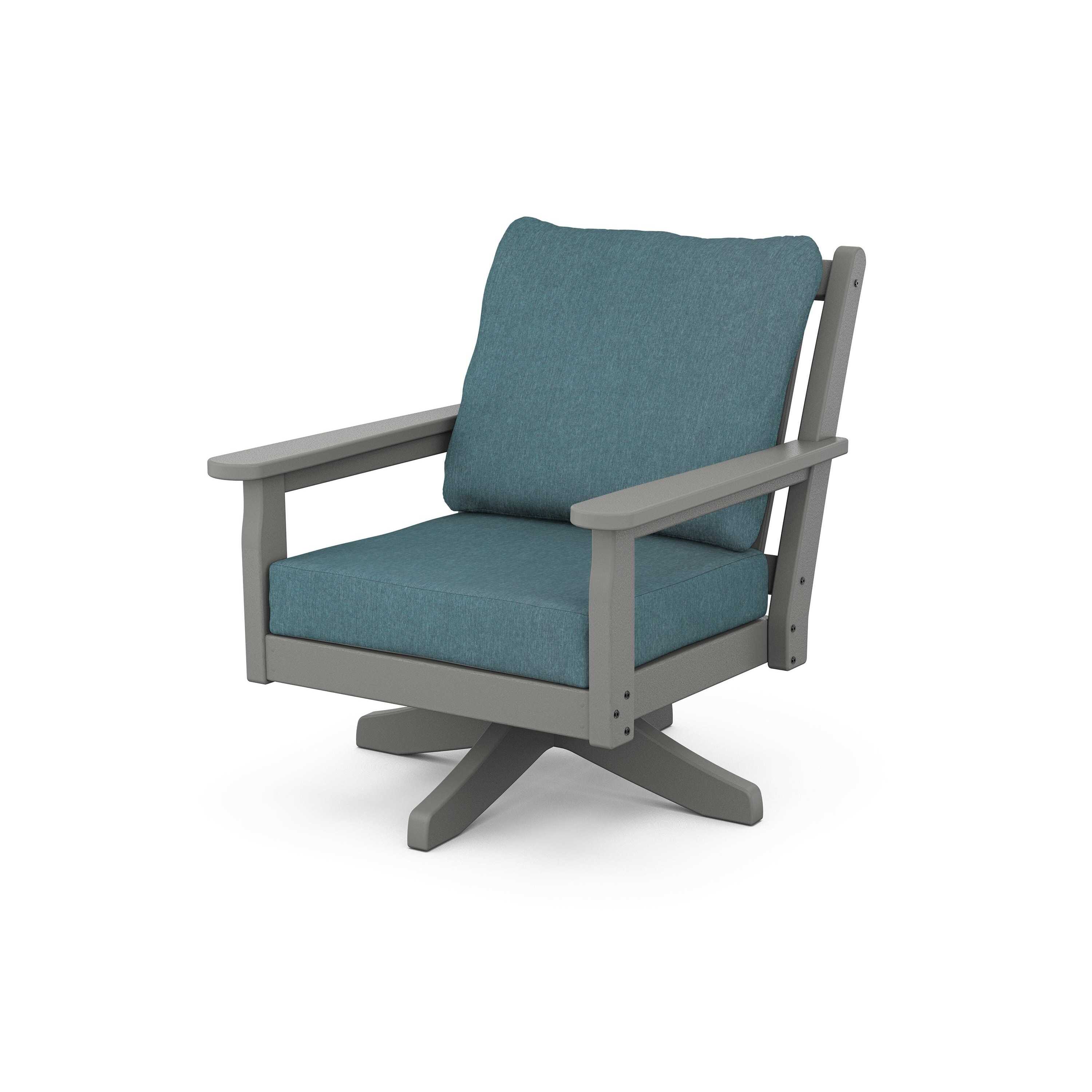 Chippendale Deep Seating Swivel Chair