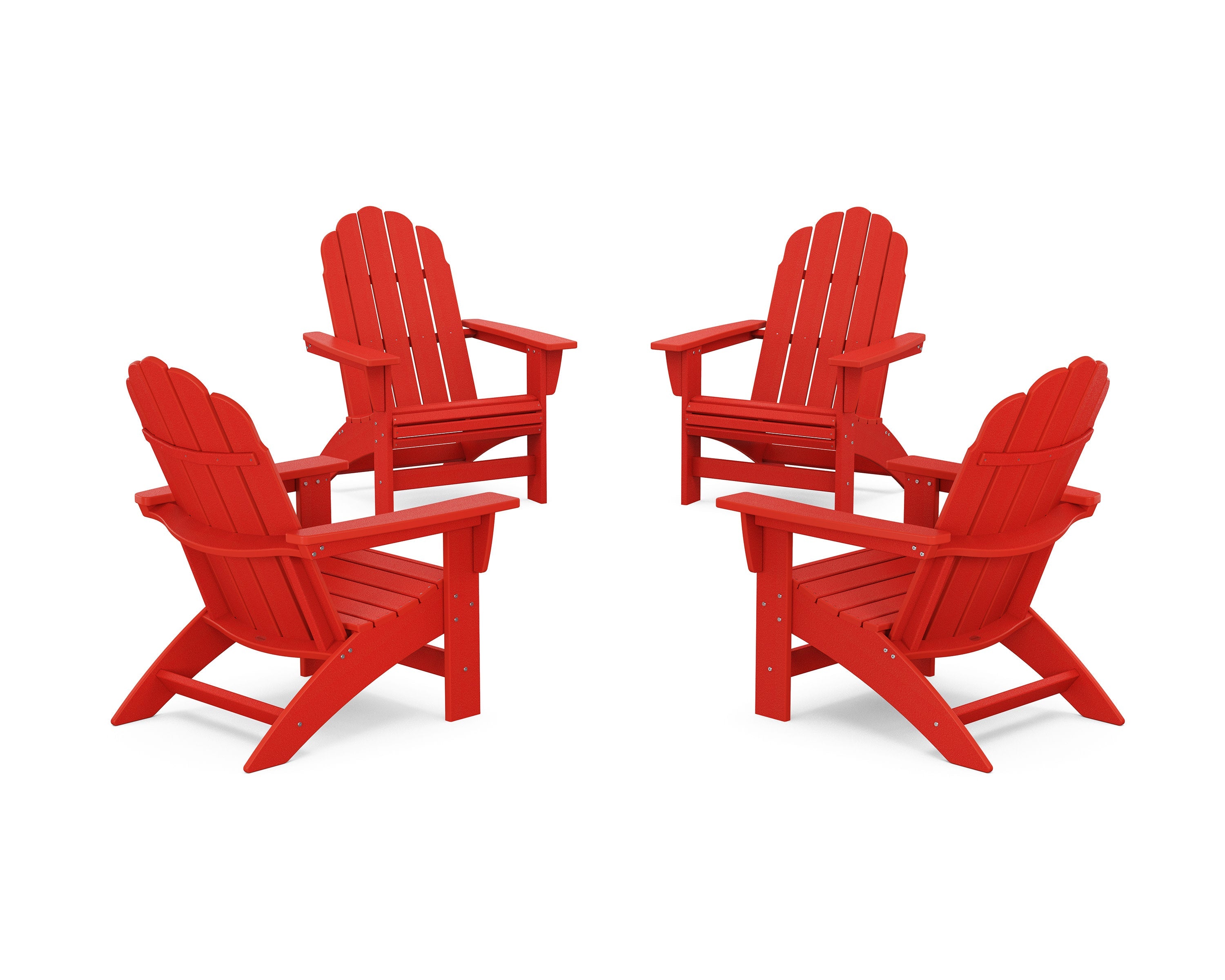 4-Piece Vineyard Grand Adirondack Chair Conversation Set
