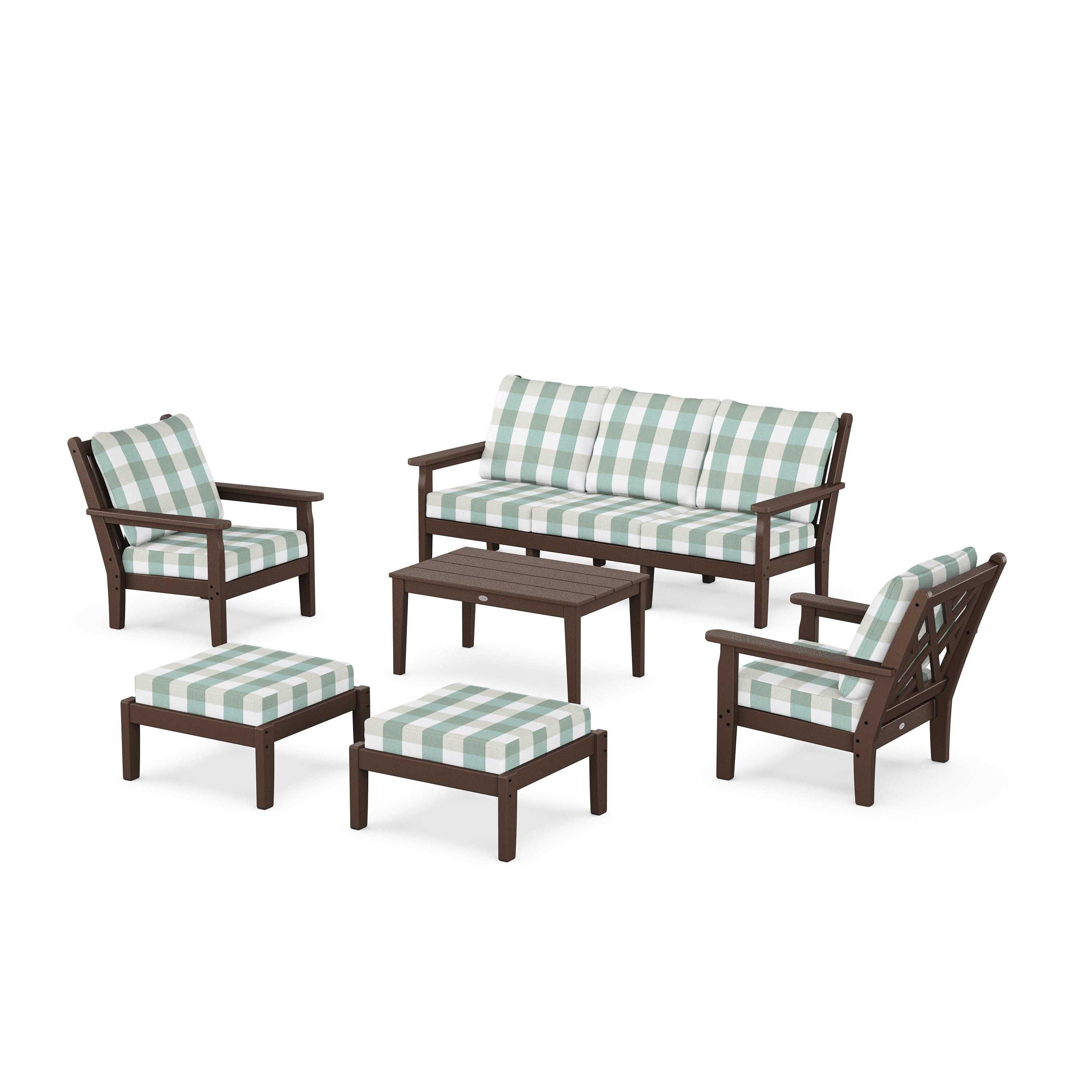 Chippendale 6-Piece Lounge Sofa Set