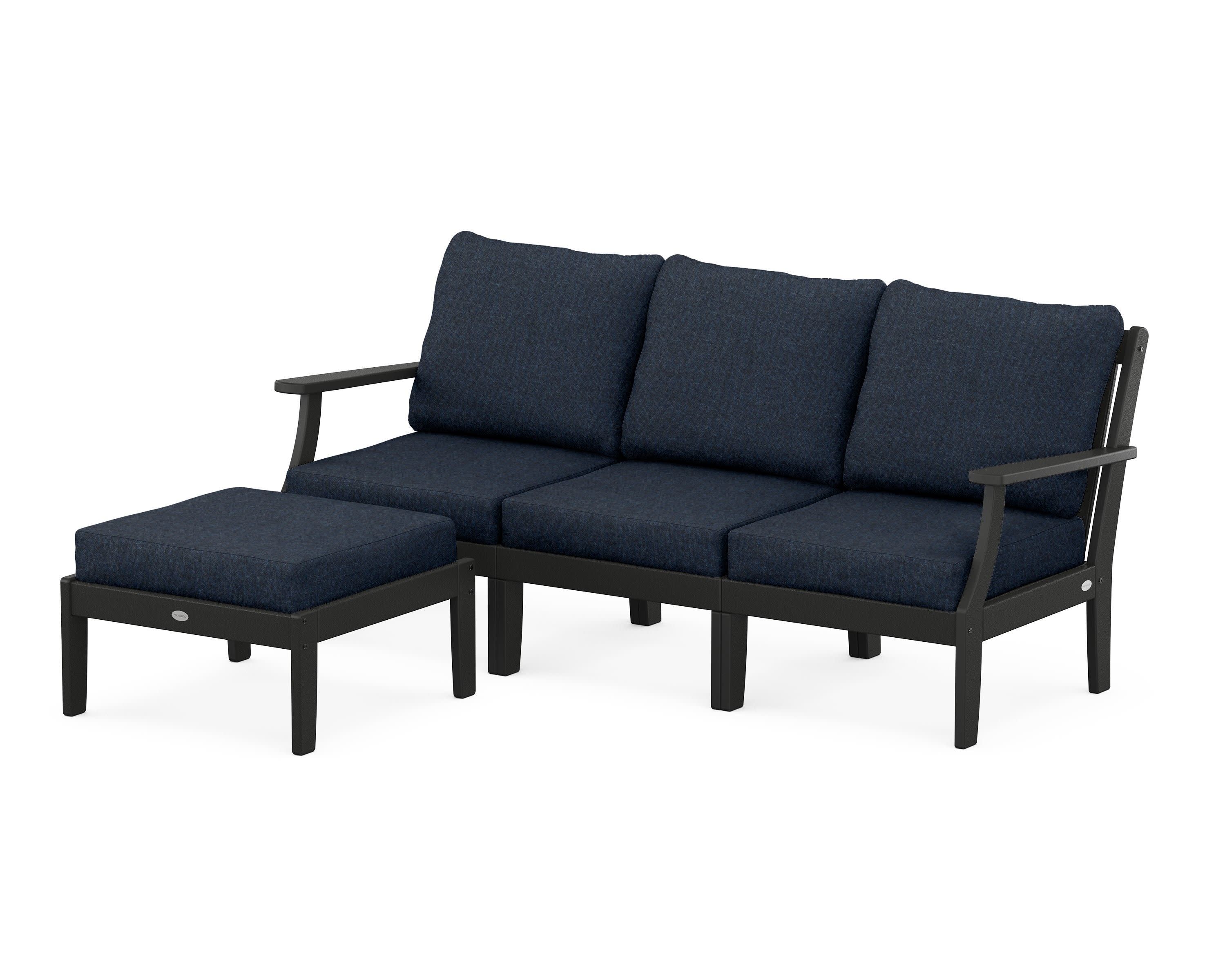 Braxton Modular 4-Piece Deep Seating Set with Ottoman