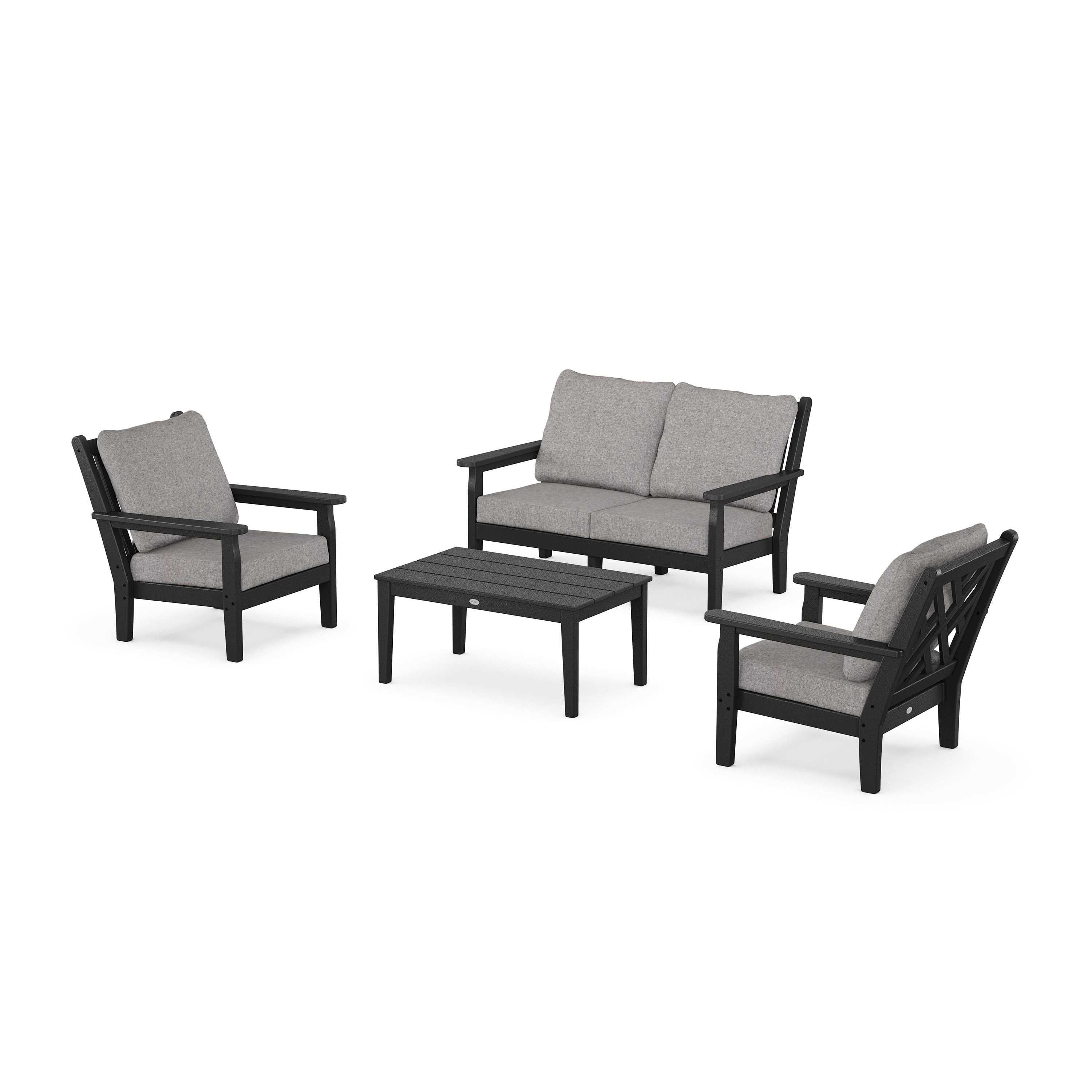 Chippendale 4-Piece Deep Seating Set with Loveseat