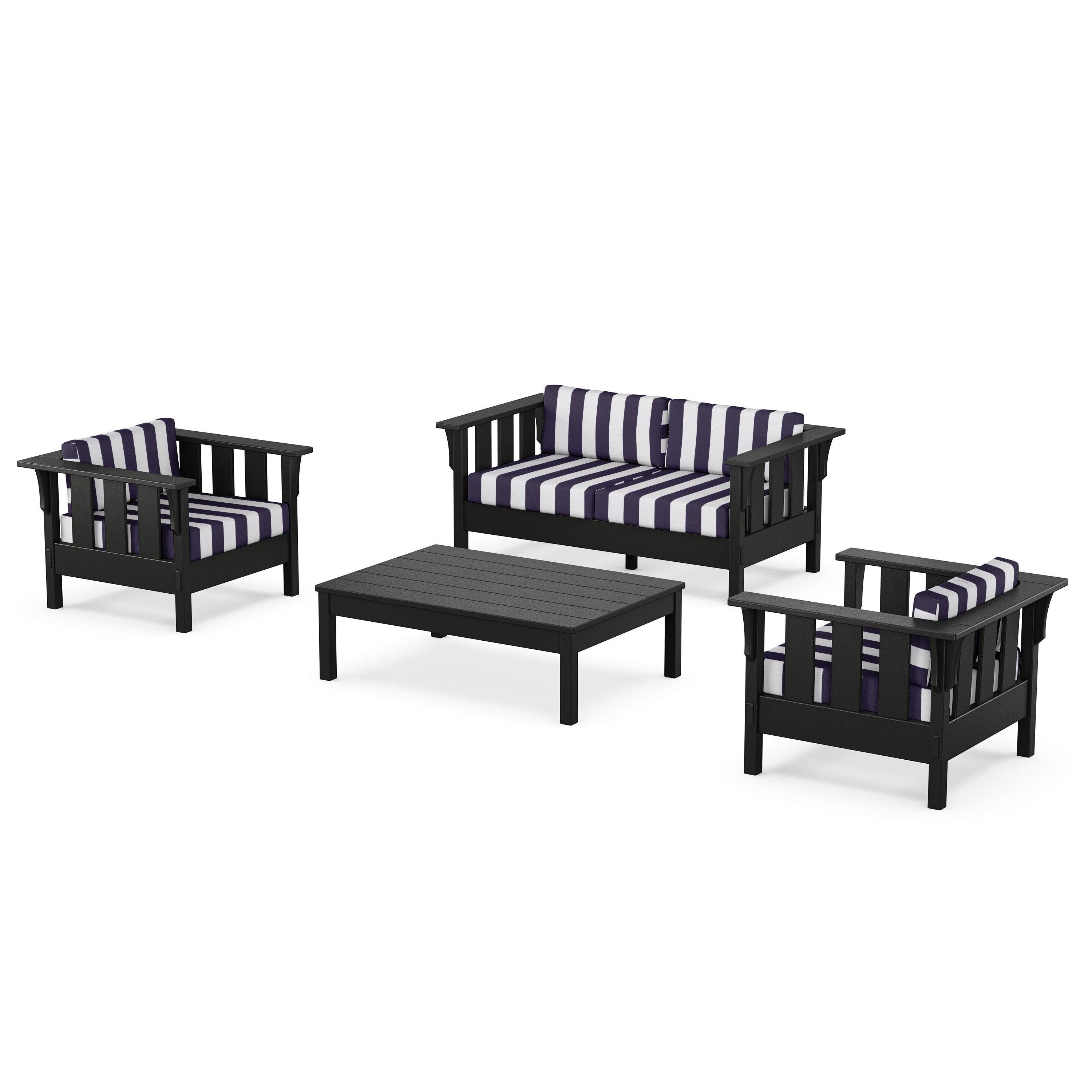 Acadia 4-Piece Deep Seating Set with Loveseat