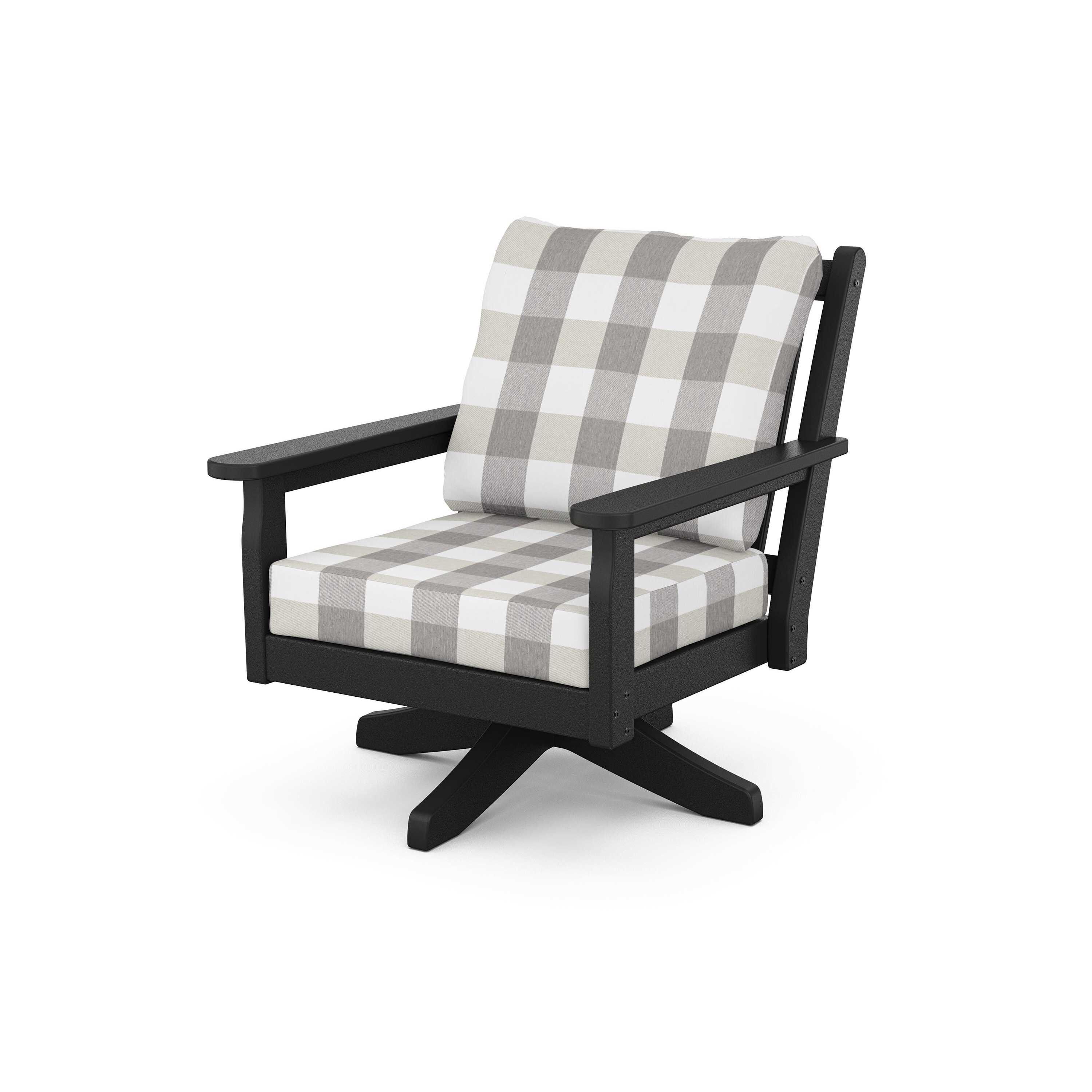 Chippendale Deep Seating Swivel Chair