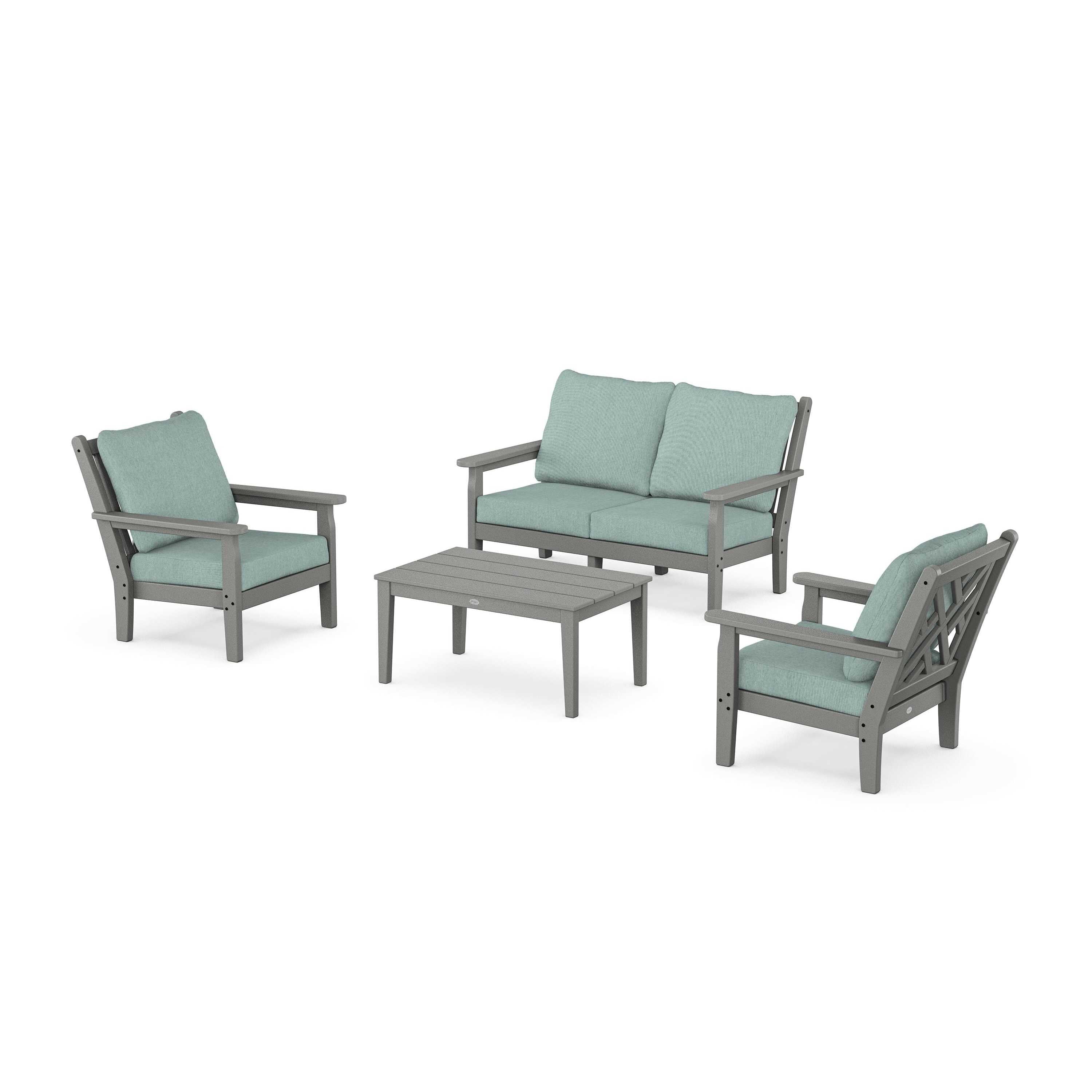 Chippendale 4-Piece Deep Seating Set with Loveseat