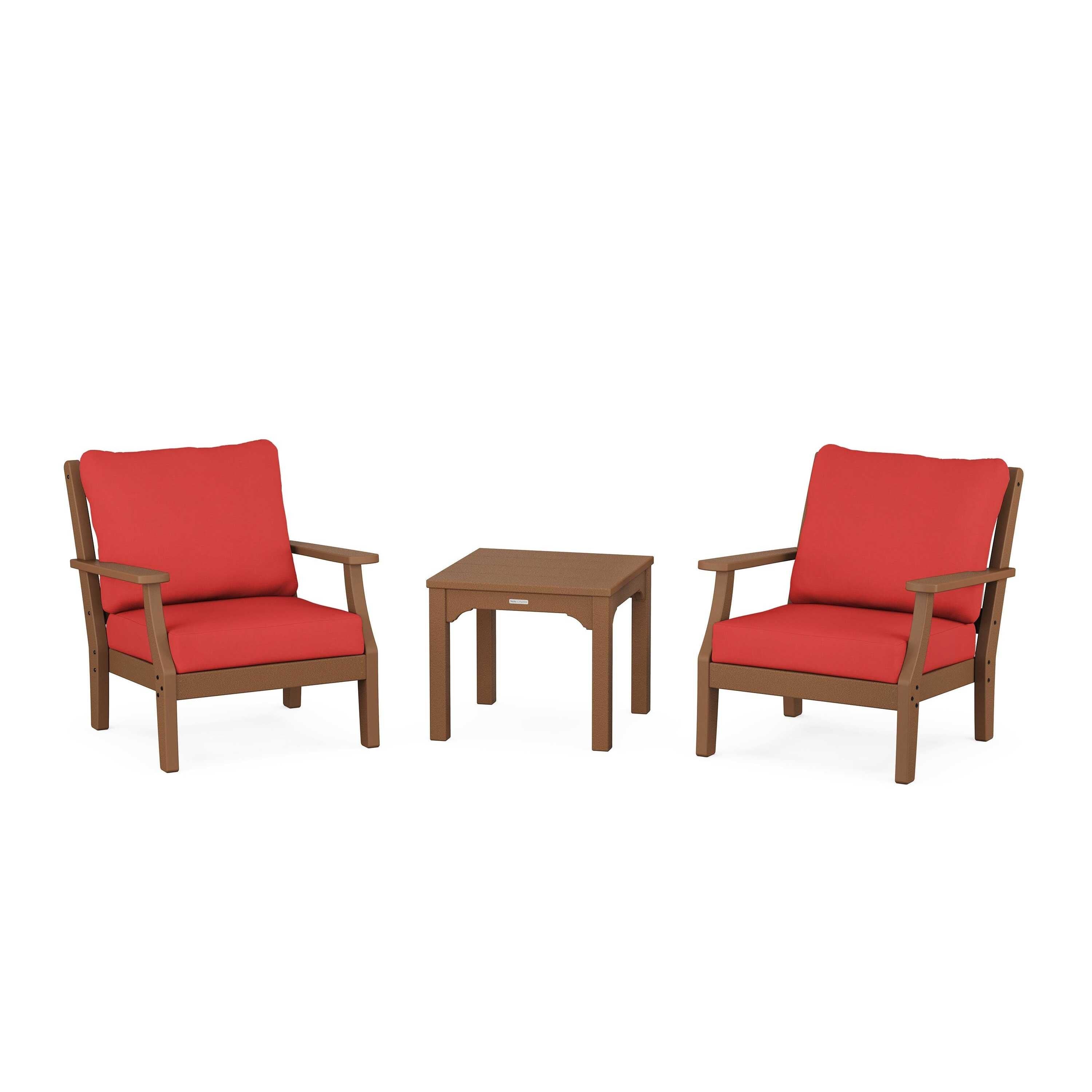Chinoiserie 3-Piece Deep Seating Set