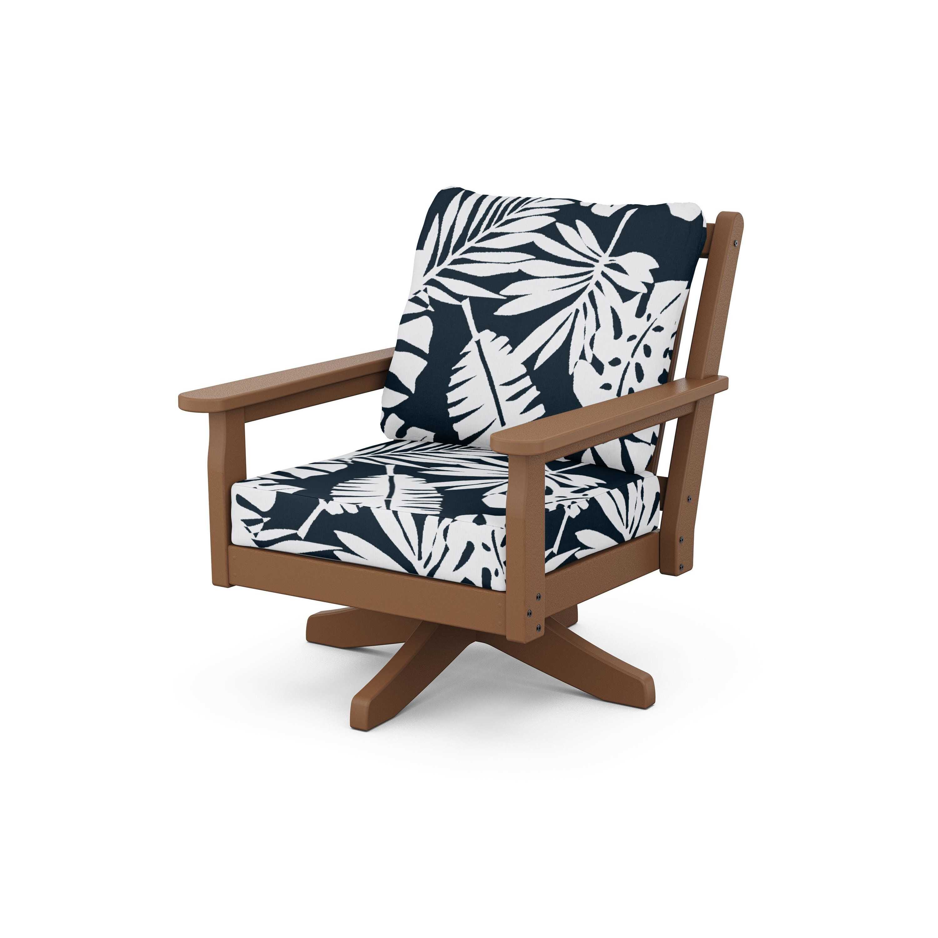 Chippendale Deep Seating Swivel Chair