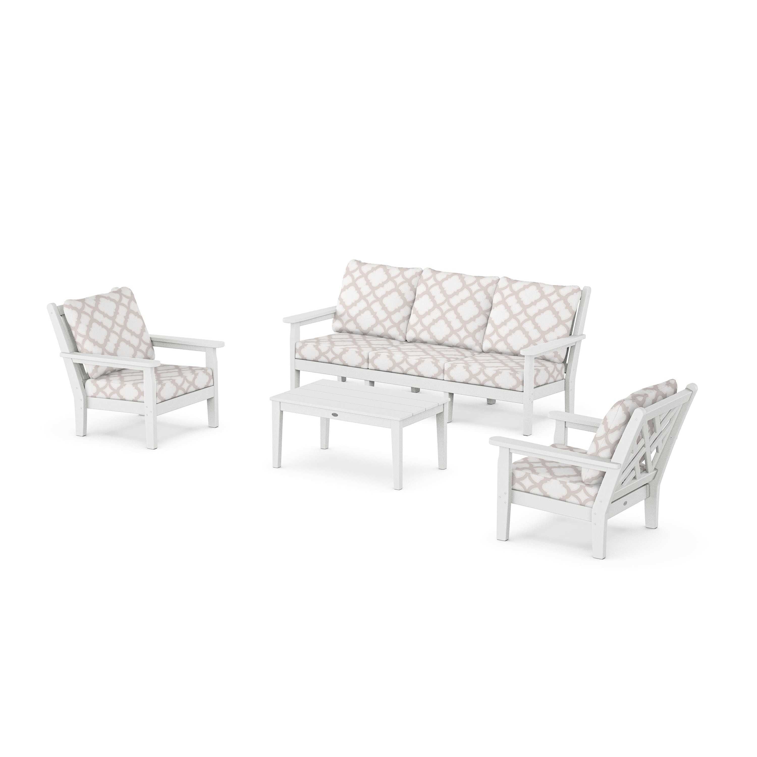 Chippendale 4-Piece Deep Seating Set with Sofa