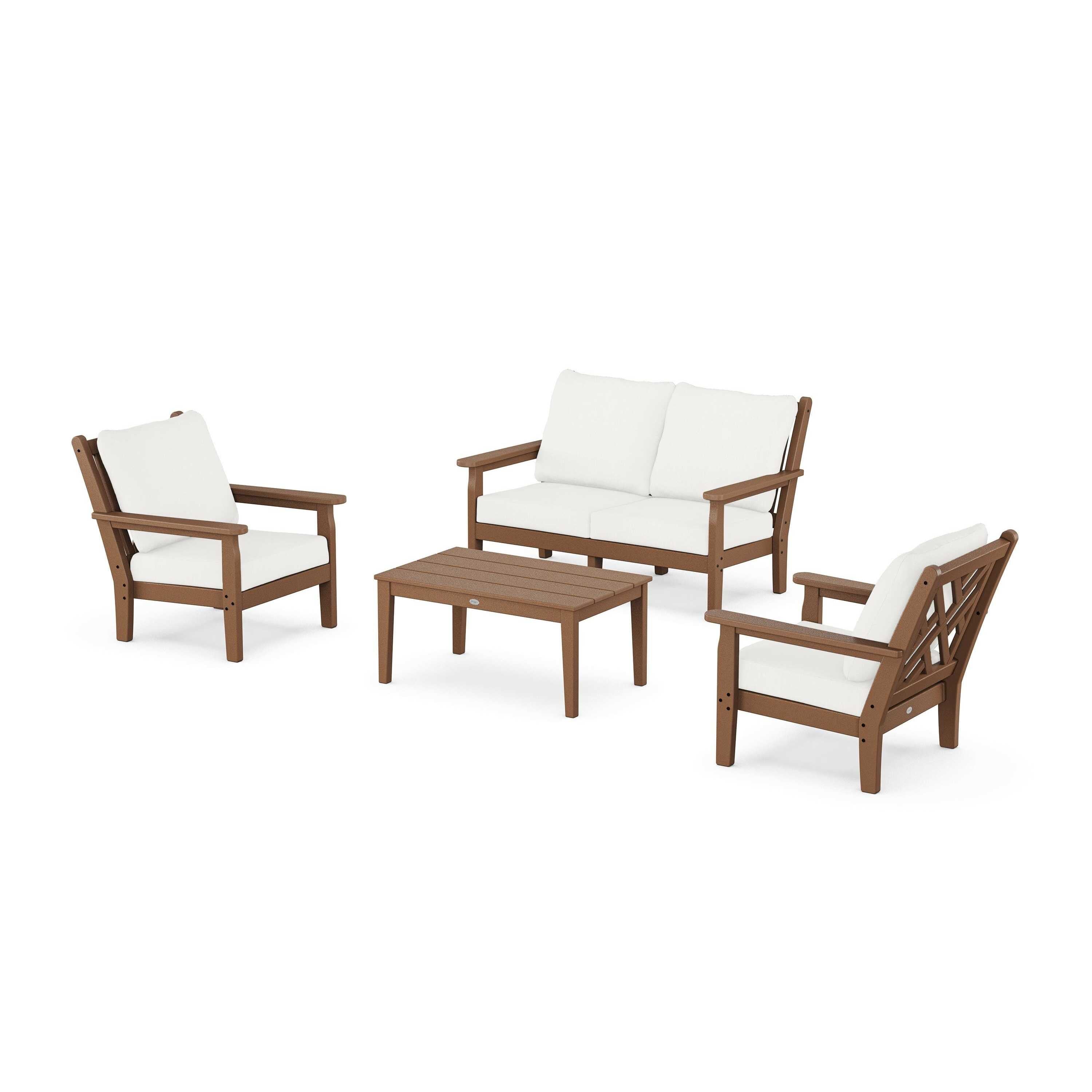Chippendale 4-Piece Deep Seating Set with Loveseat