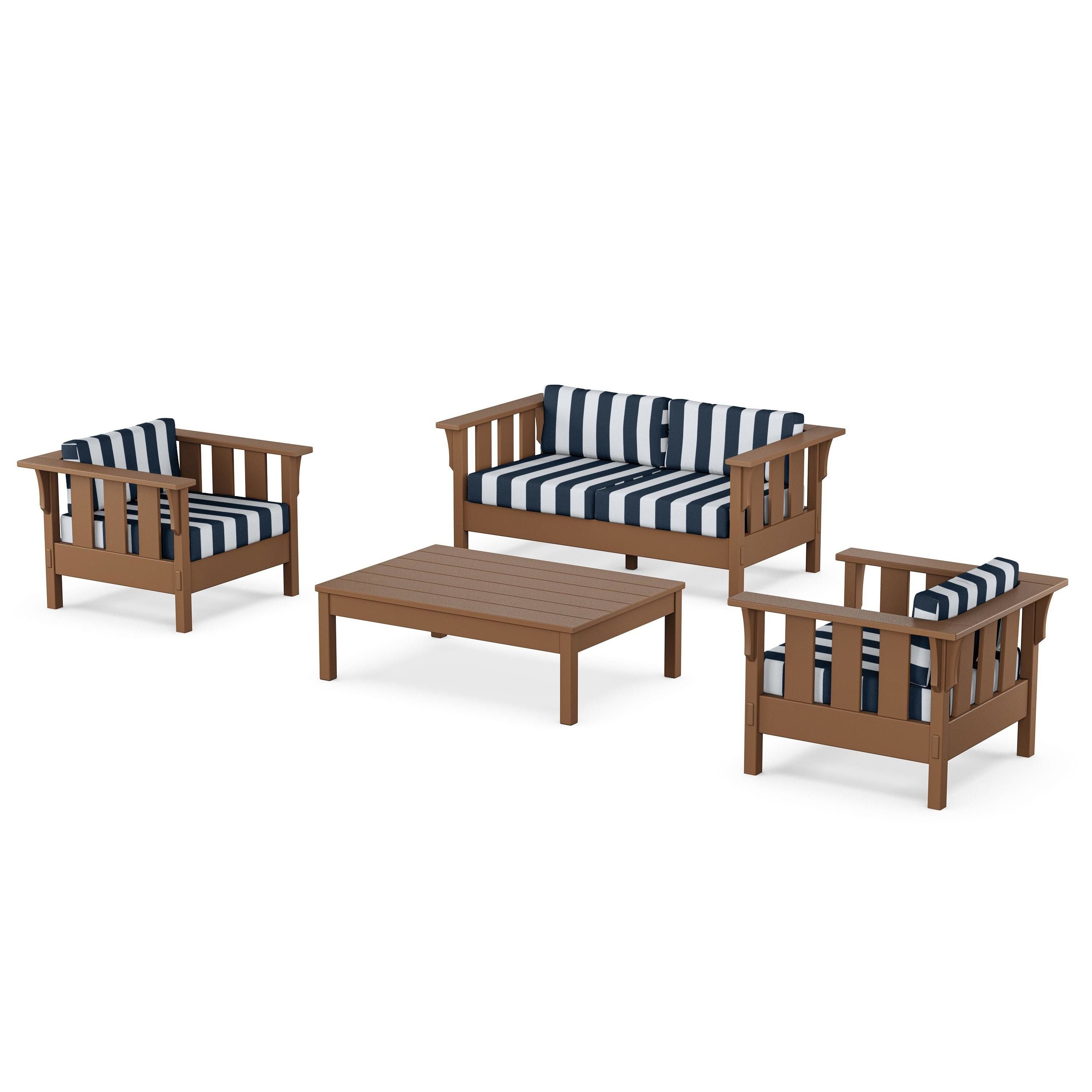 Acadia 4-Piece Deep Seating Set with Loveseat