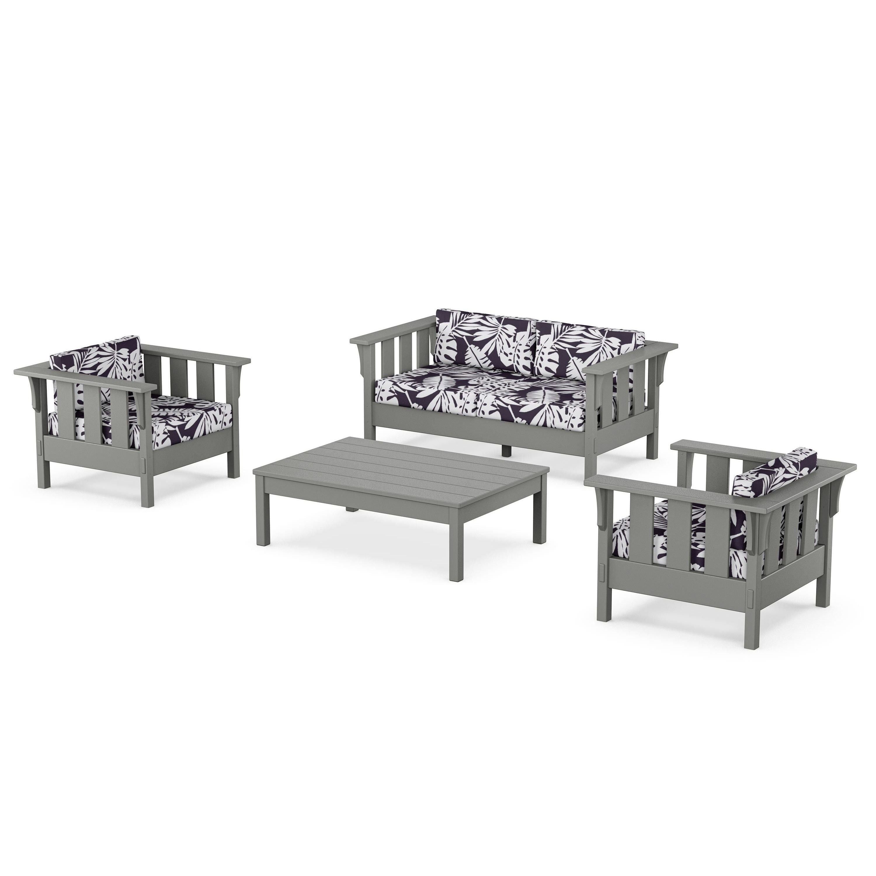 Acadia 4-Piece Deep Seating Set with Loveseat