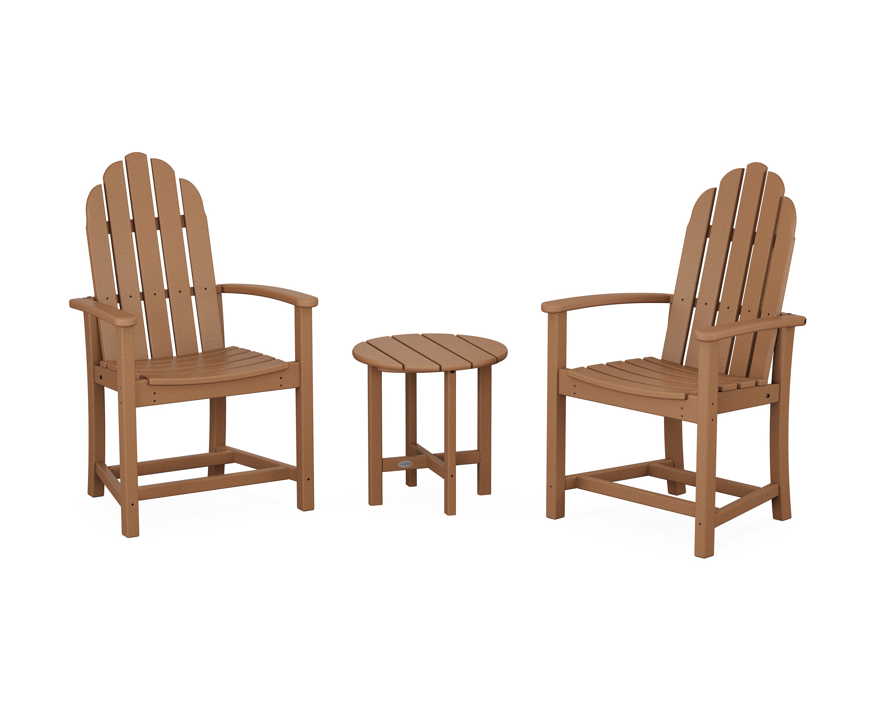 Classic 3-Piece Upright Adirondack Chair Set