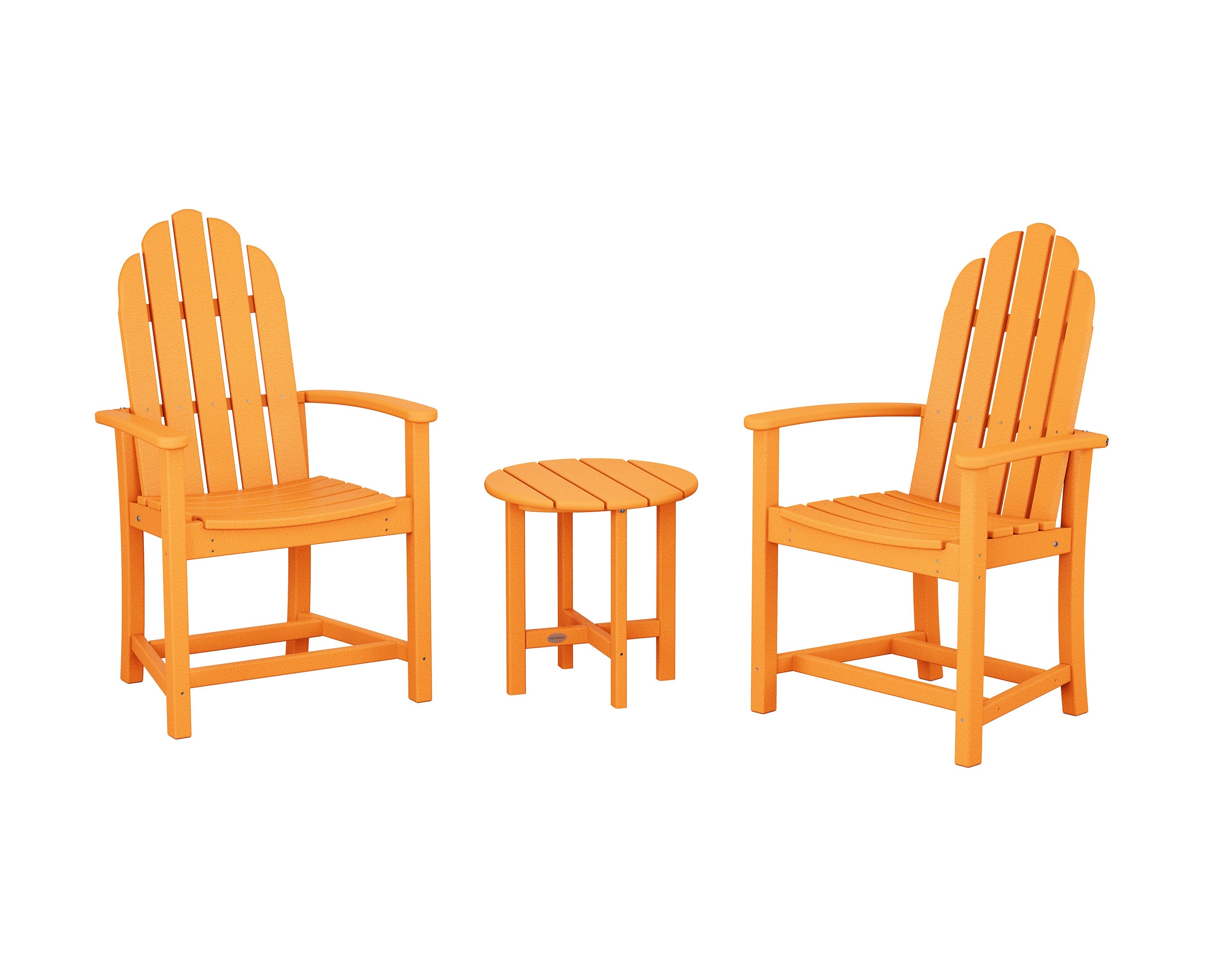 Classic 3-Piece Upright Adirondack Chair Set