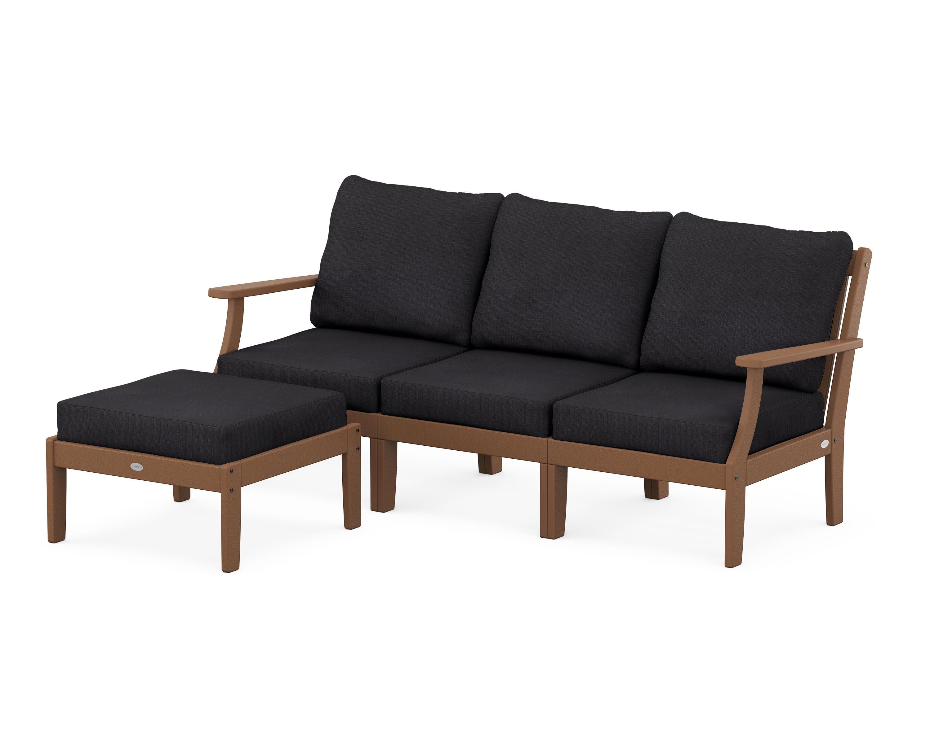 Braxton Modular 4-Piece Deep Seating Set with Ottoman