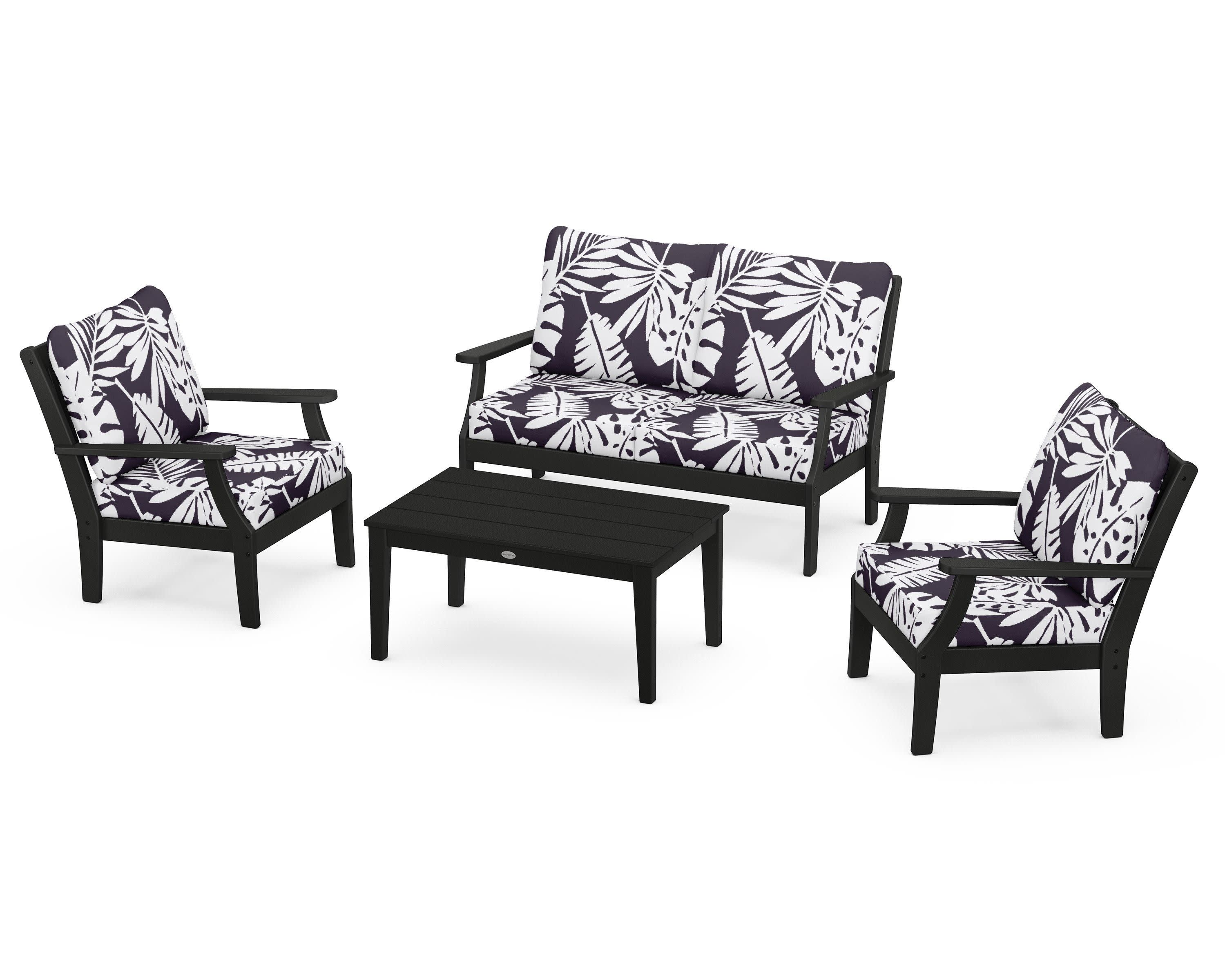 Braxton 4-Piece Deep Seating Chair Set