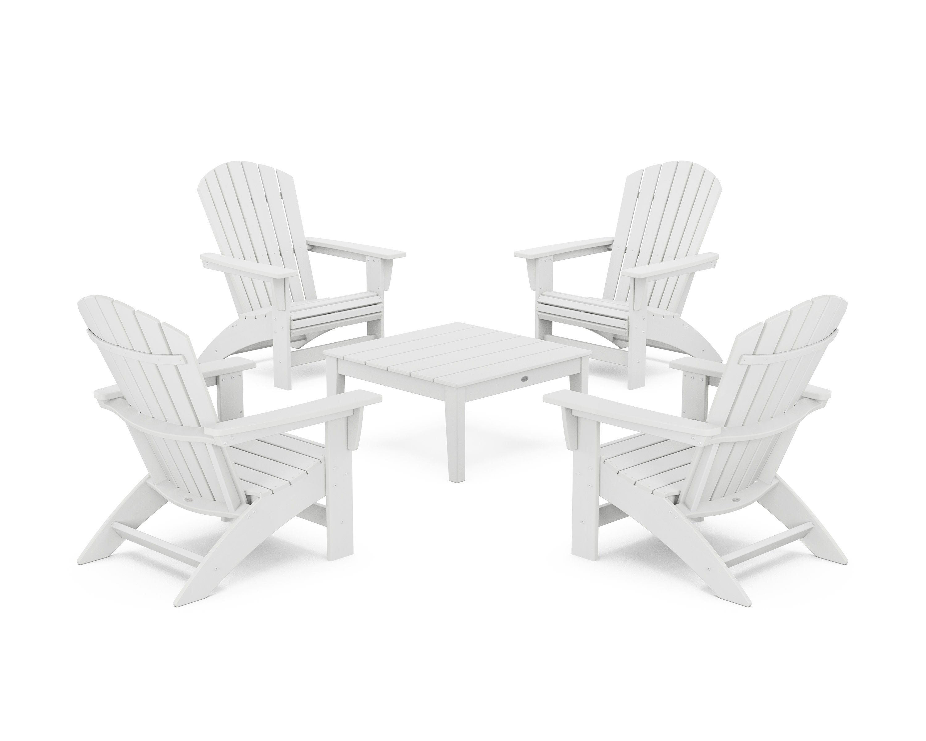5-Piece Nautical Grand Adirondack Chair Conversation Group