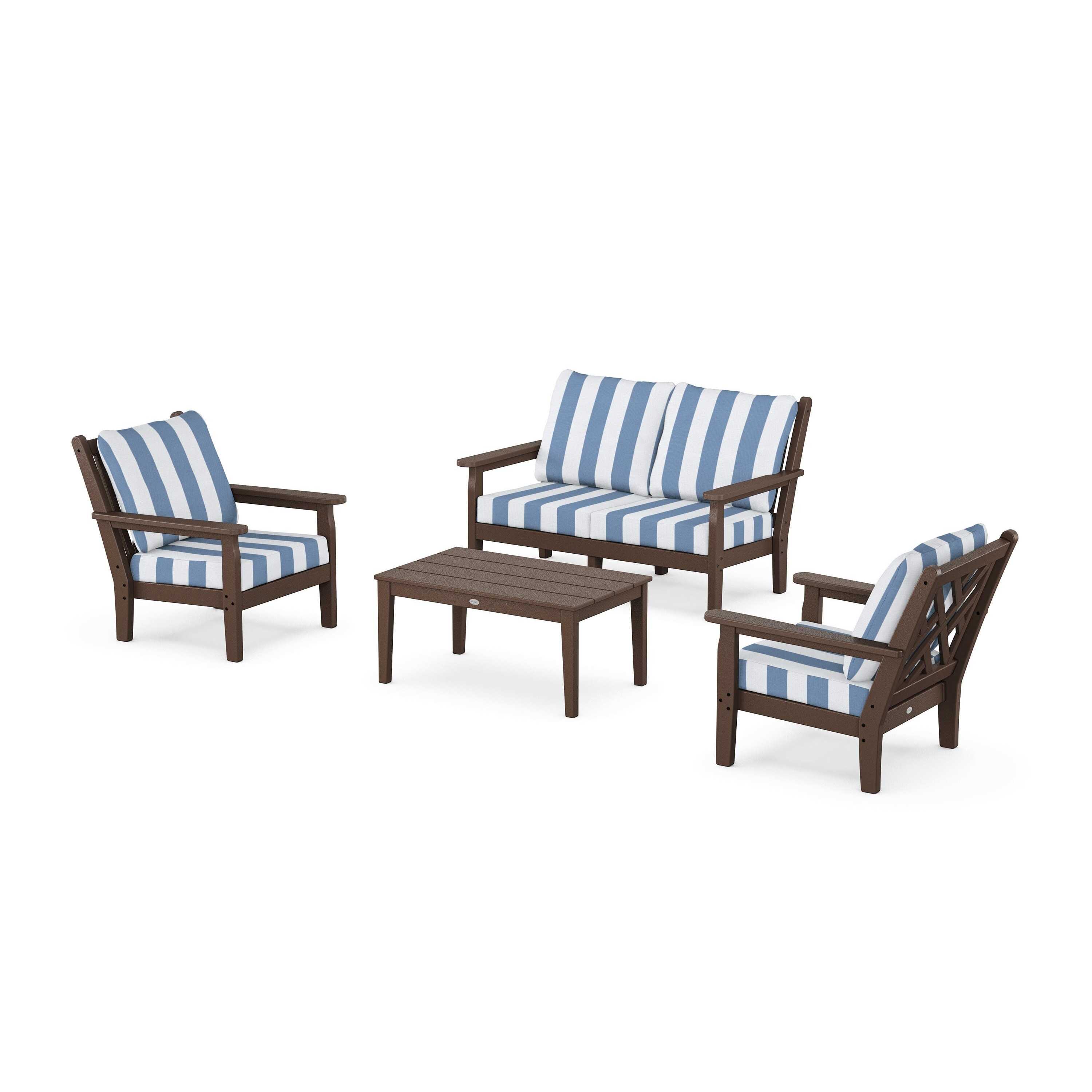 Chippendale 4-Piece Deep Seating Set with Loveseat