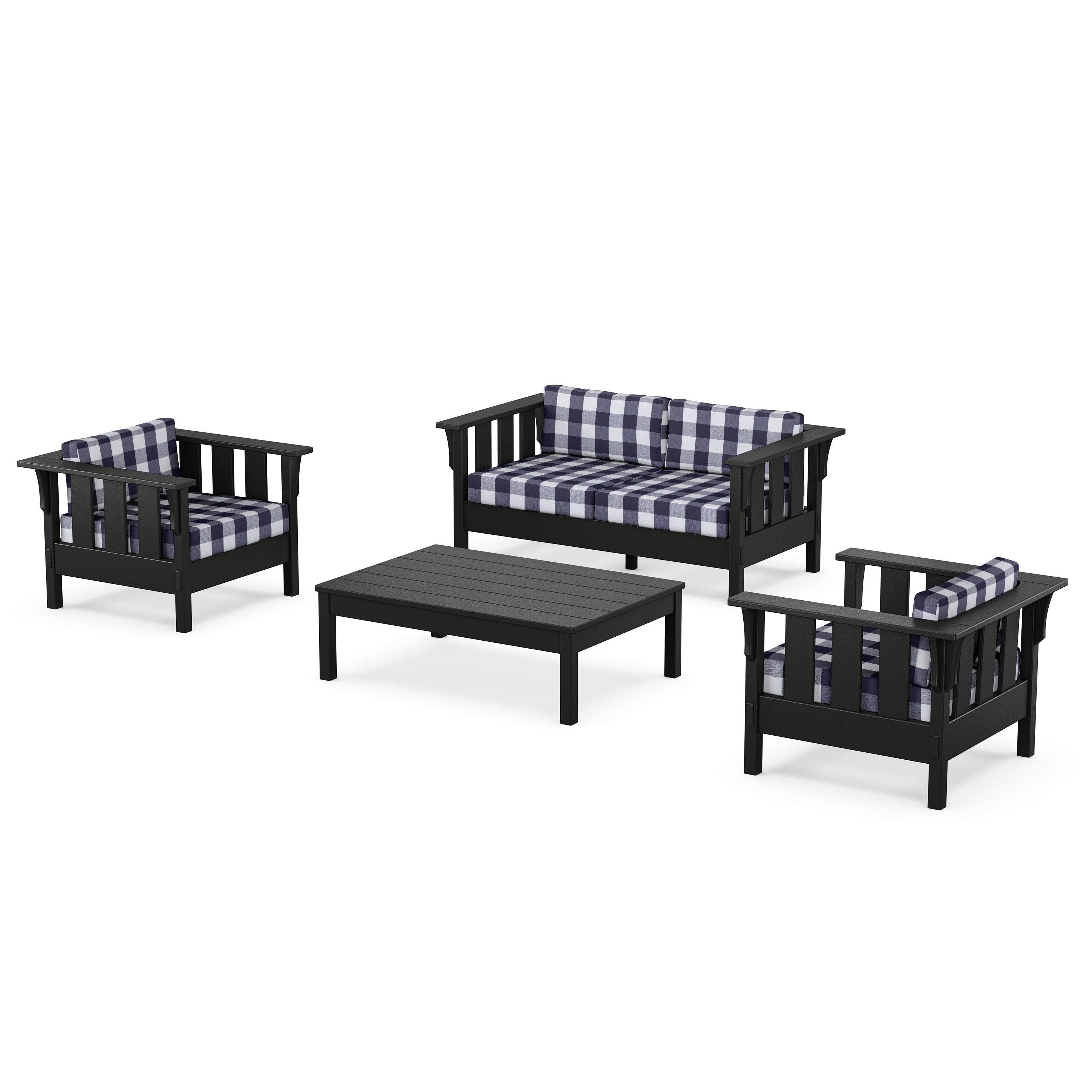Acadia 4-Piece Deep Seating Set with Loveseat