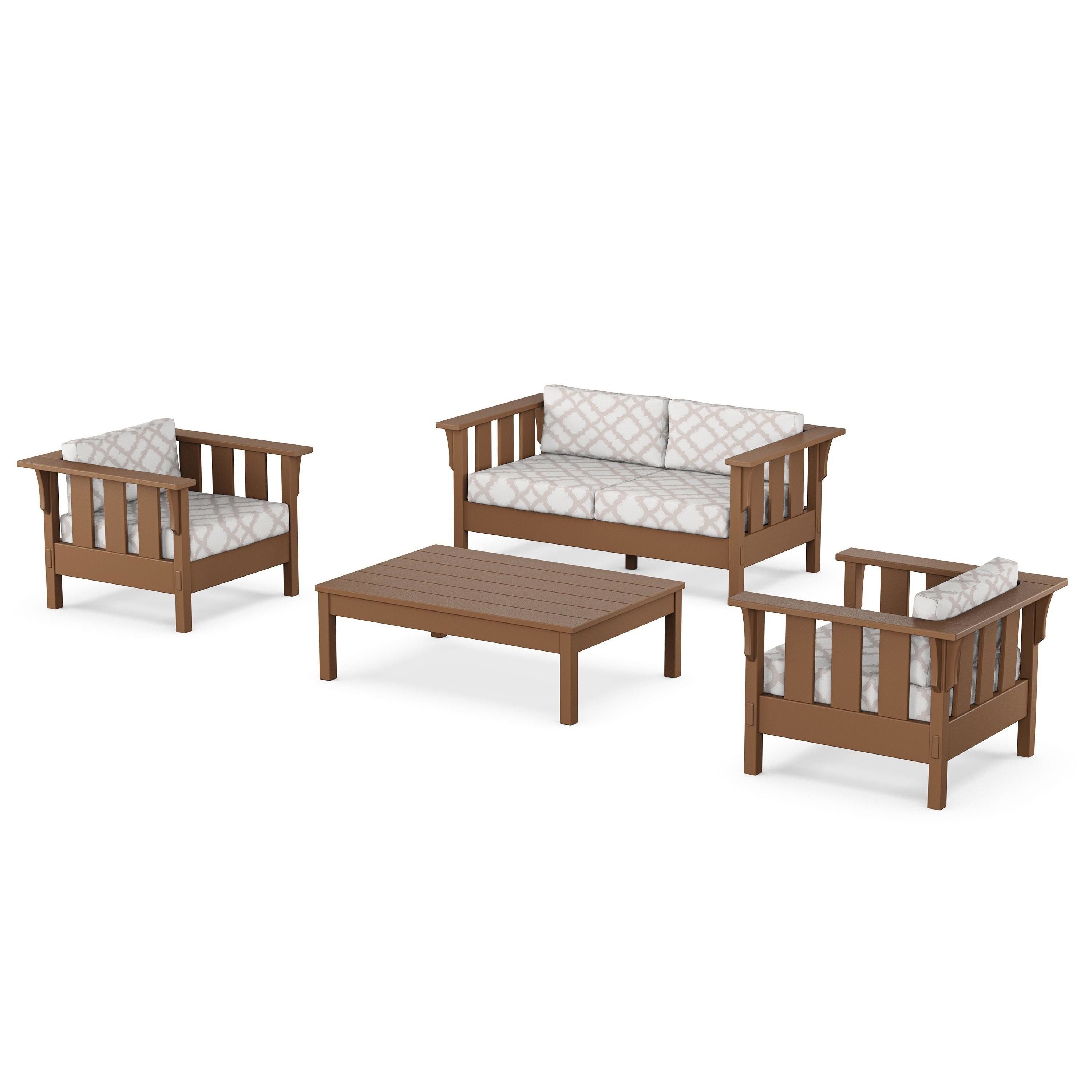 Acadia 4-Piece Deep Seating Set with Loveseat