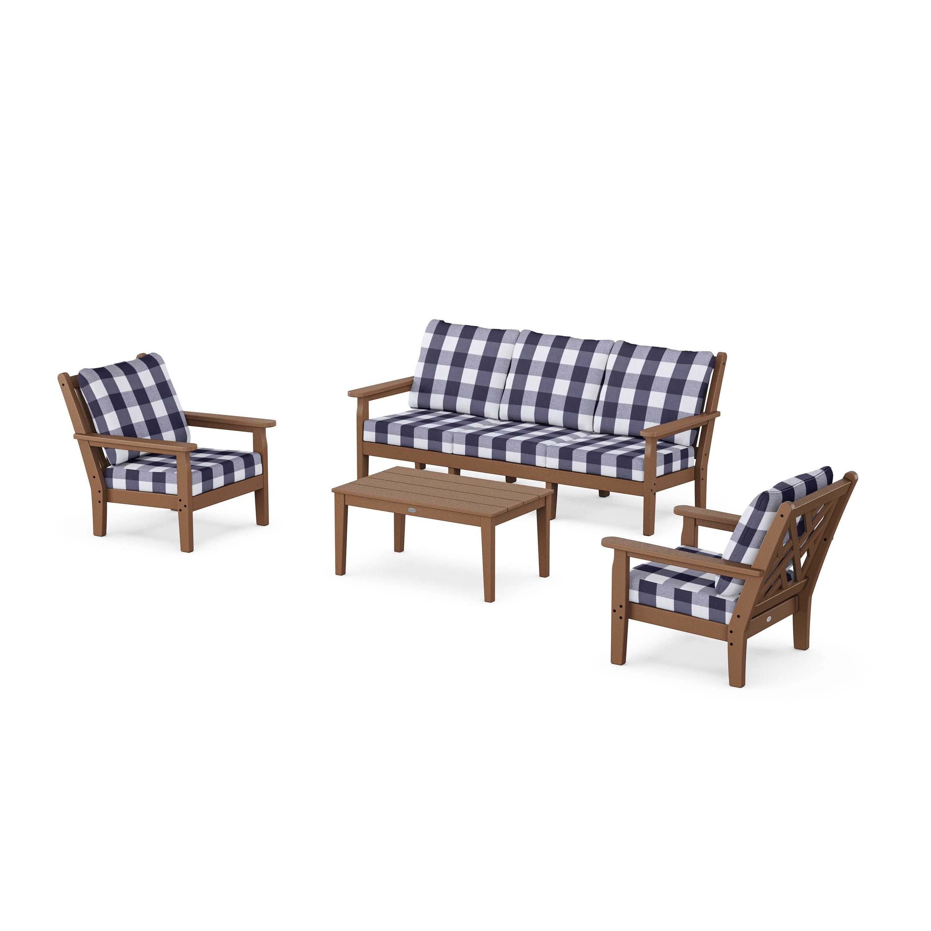 Chippendale 4-Piece Deep Seating Set with Sofa