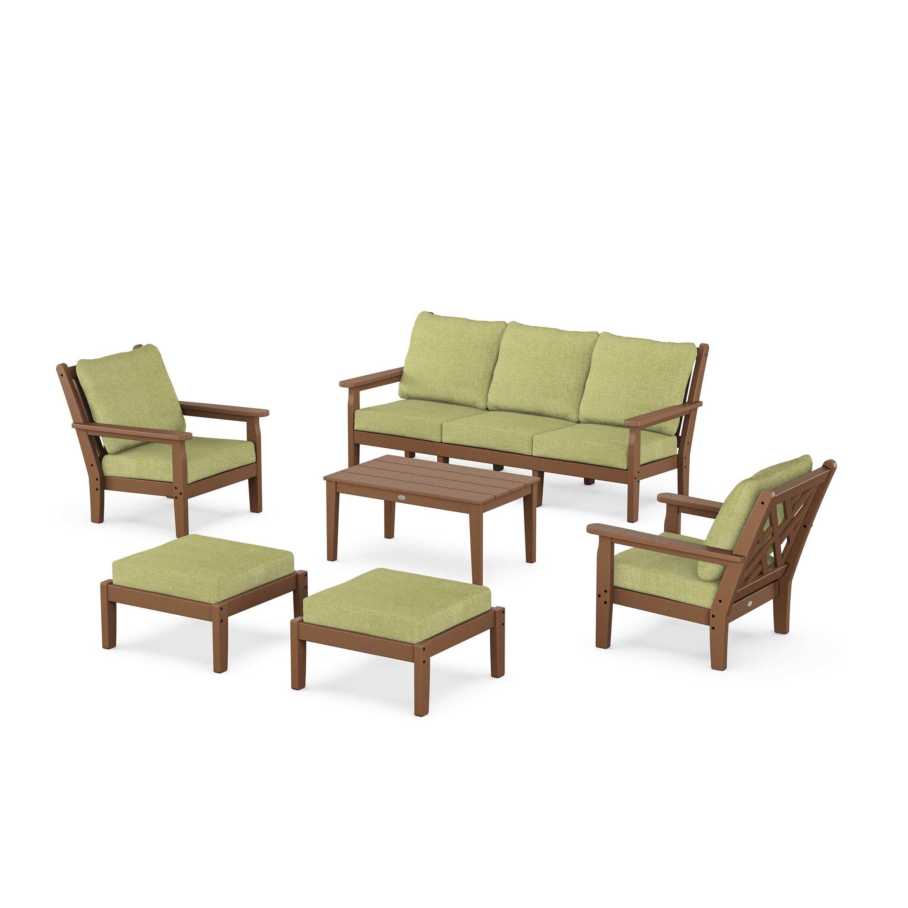 Chippendale 6-Piece Lounge Sofa Set