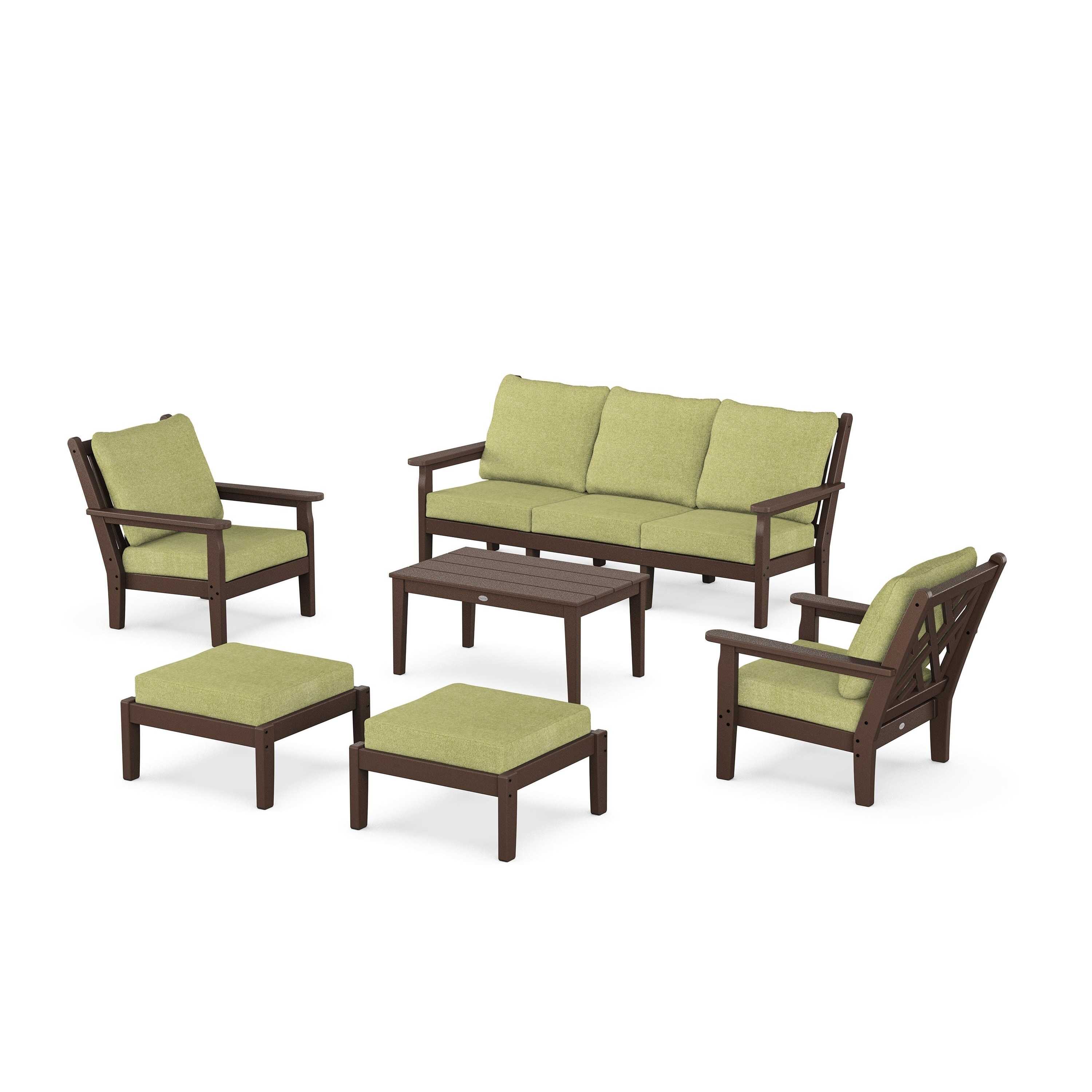 Chippendale 6-Piece Lounge Sofa Set