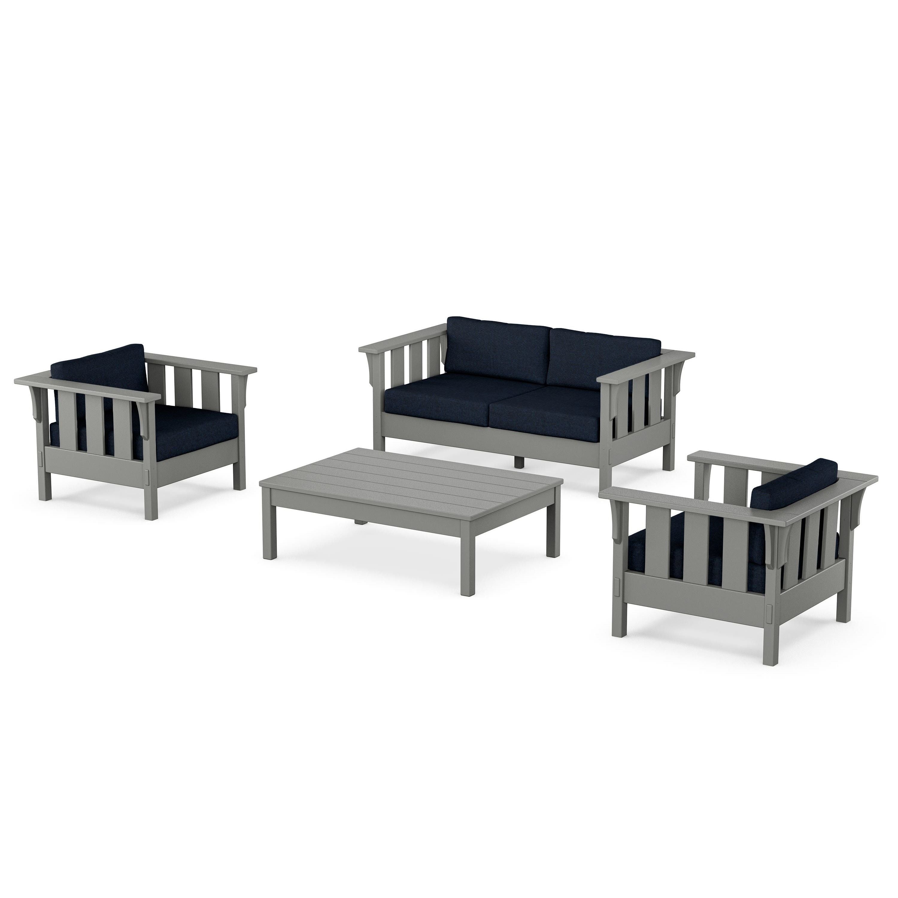 Acadia 4-Piece Deep Seating Set with Loveseat