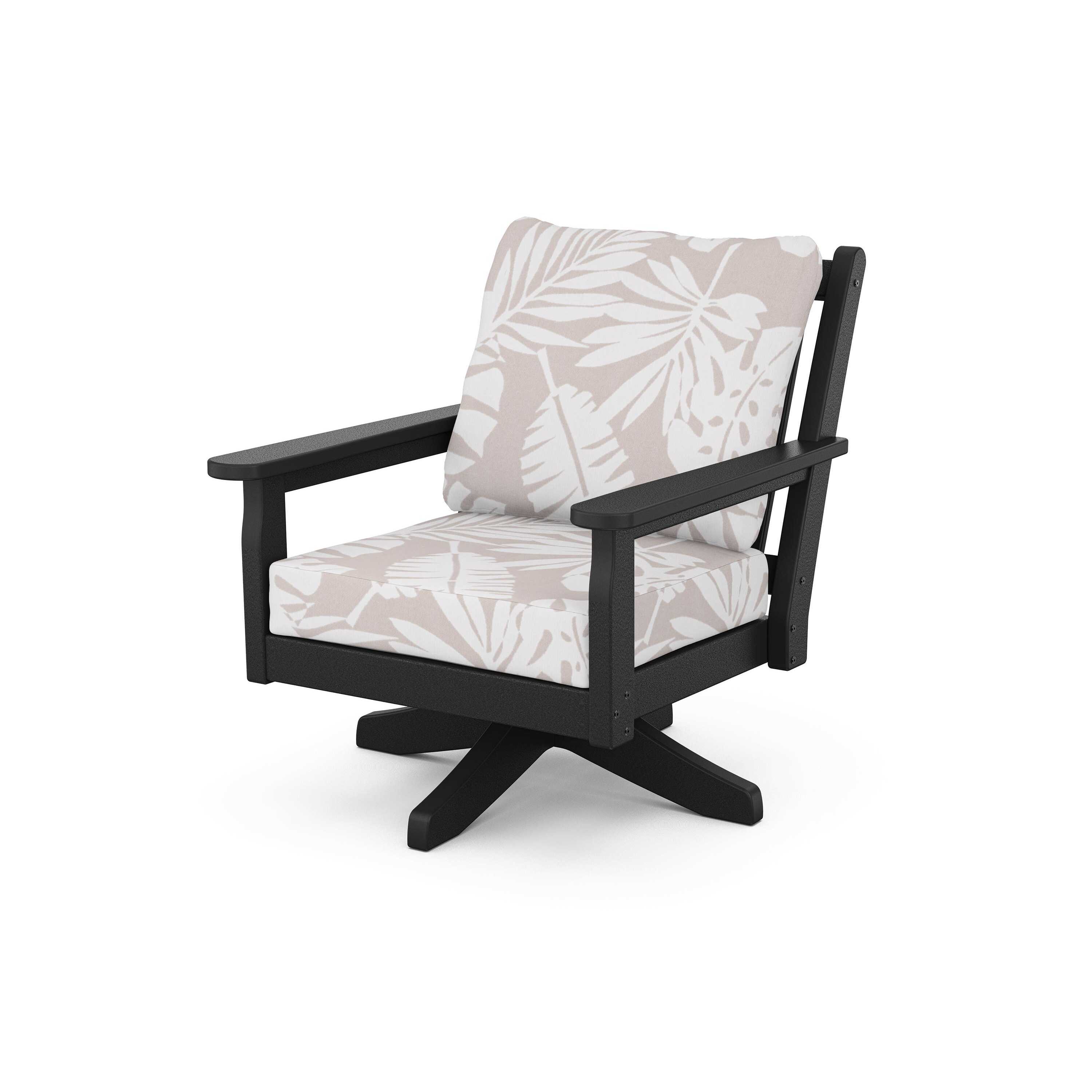 Chippendale Deep Seating Swivel Chair