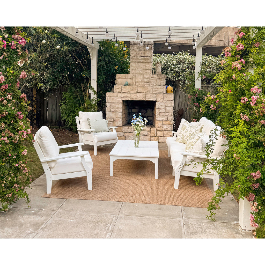 Chinoiserie 4-Piece Deep Seating Set with Sofa