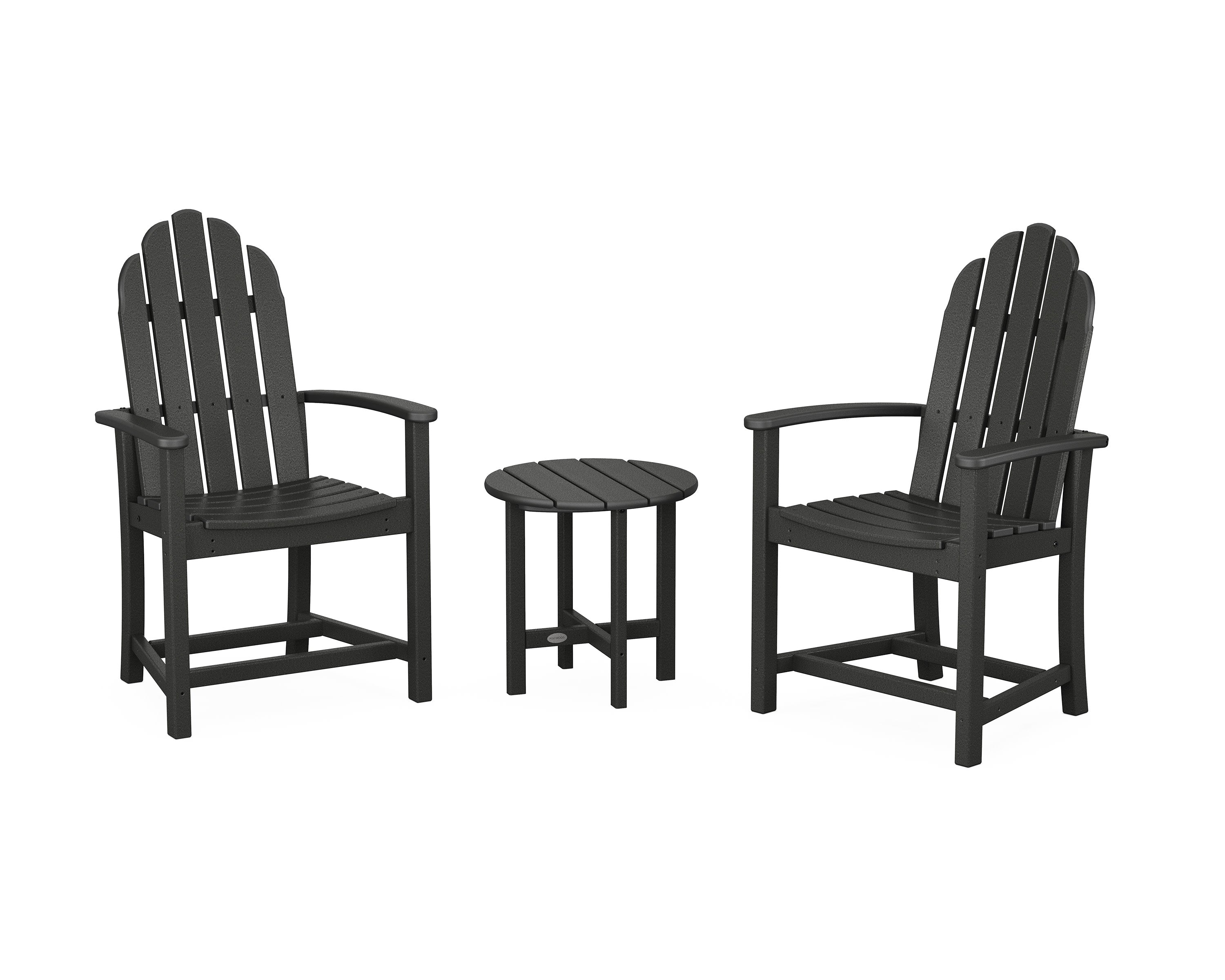 Classic 3-Piece Upright Adirondack Chair Set