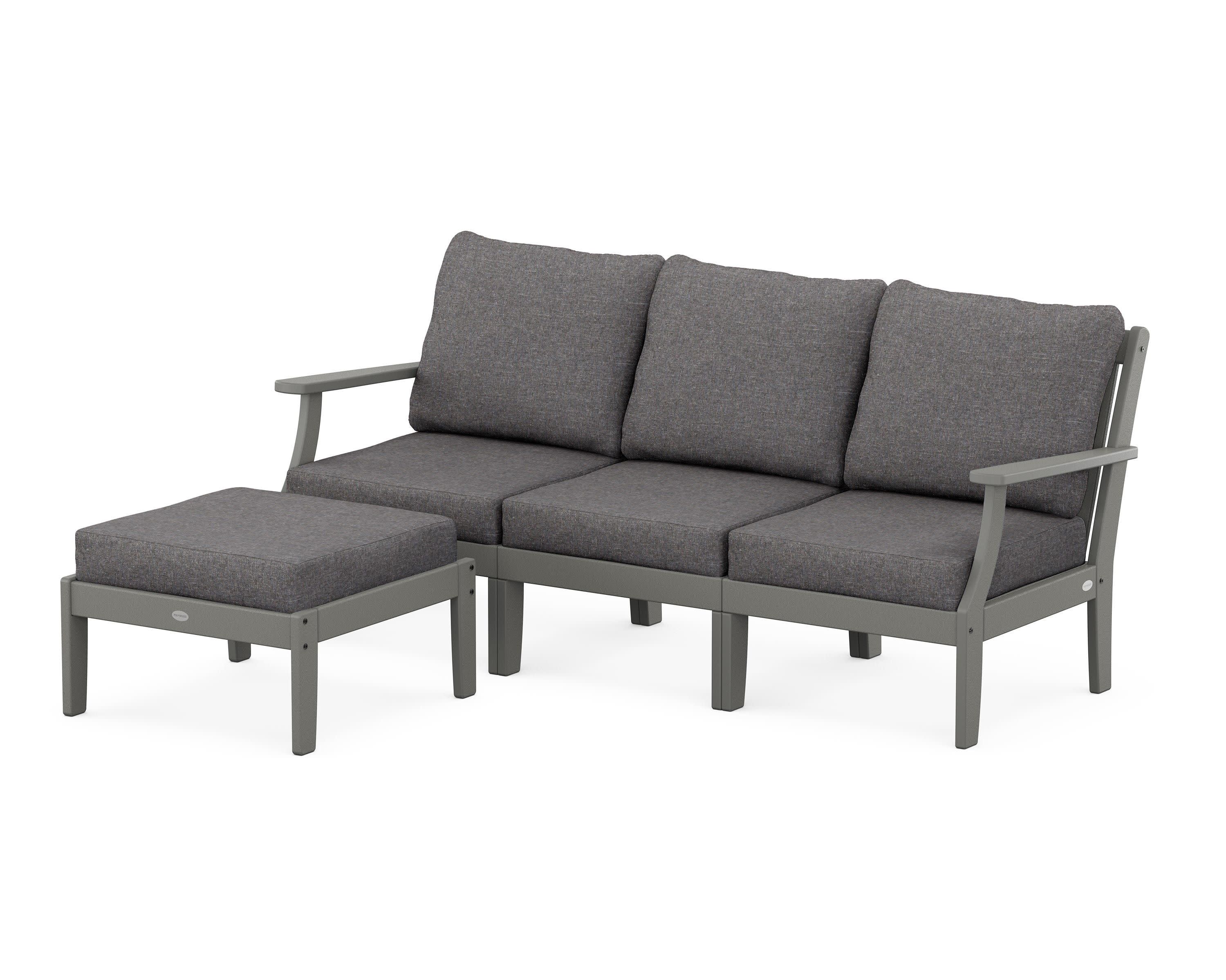 Braxton Modular 4-Piece Deep Seating Set with Ottoman
