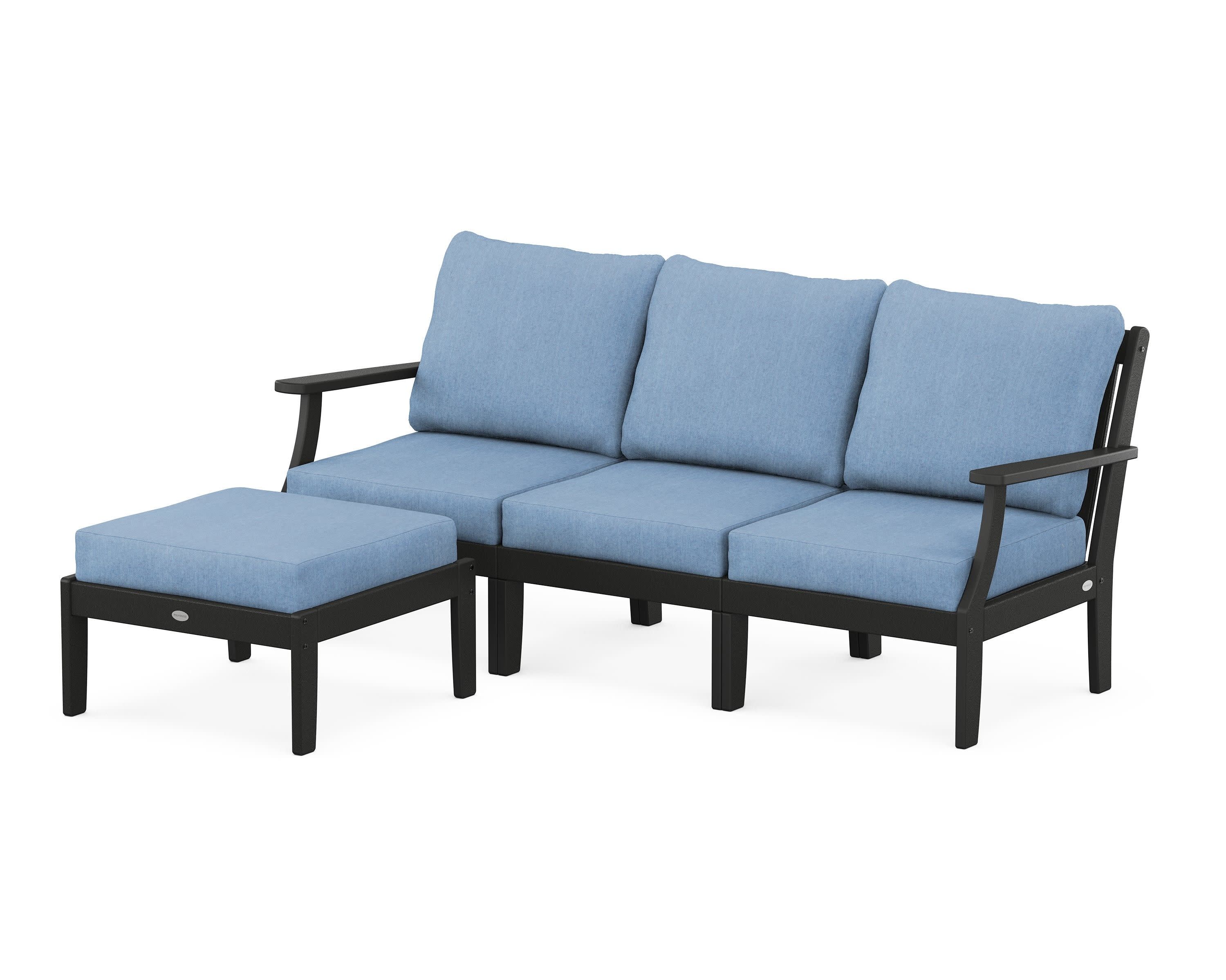 Braxton Modular 4-Piece Deep Seating Set with Ottoman