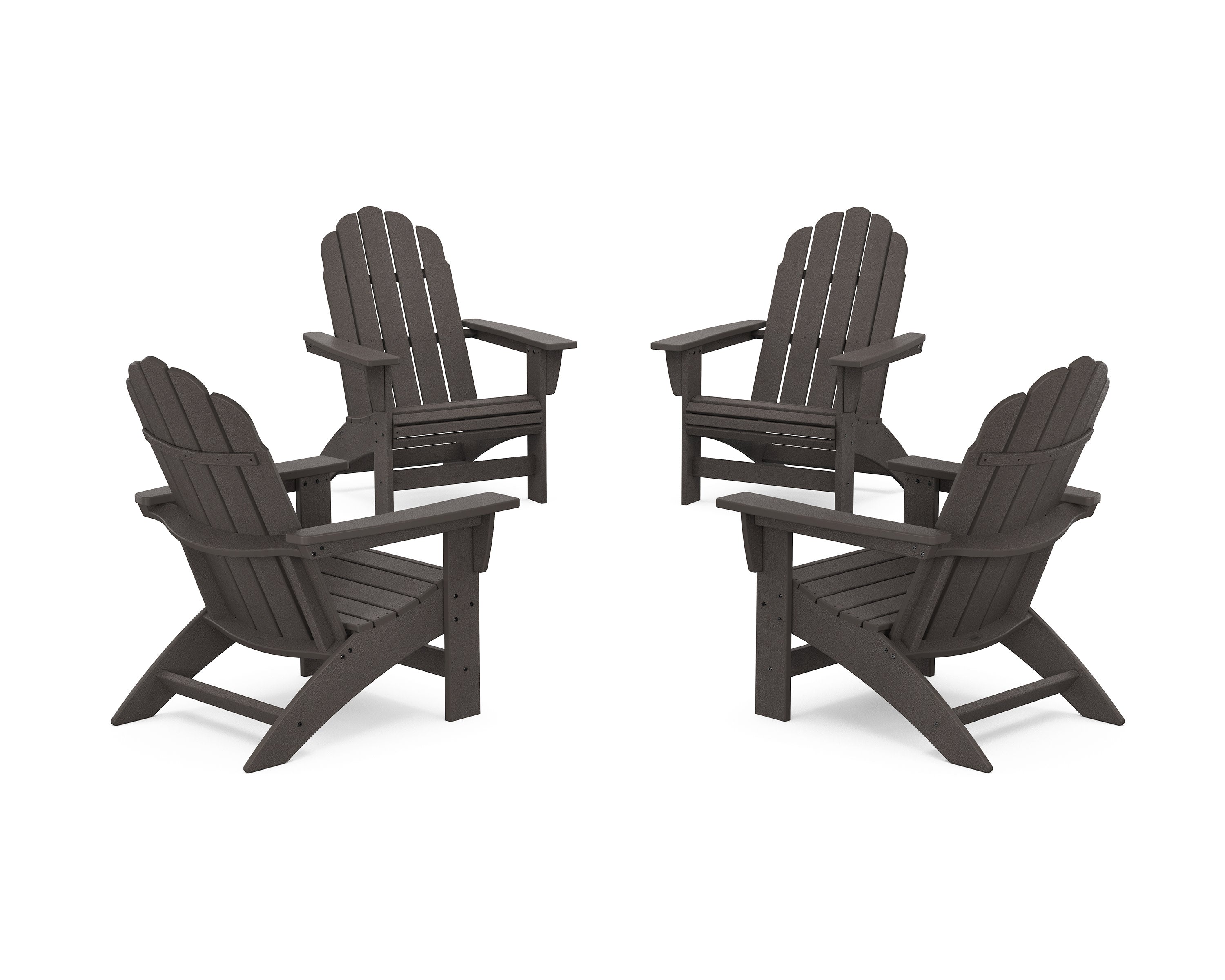 4-Piece Vineyard Grand Adirondack Chair Conversation Set