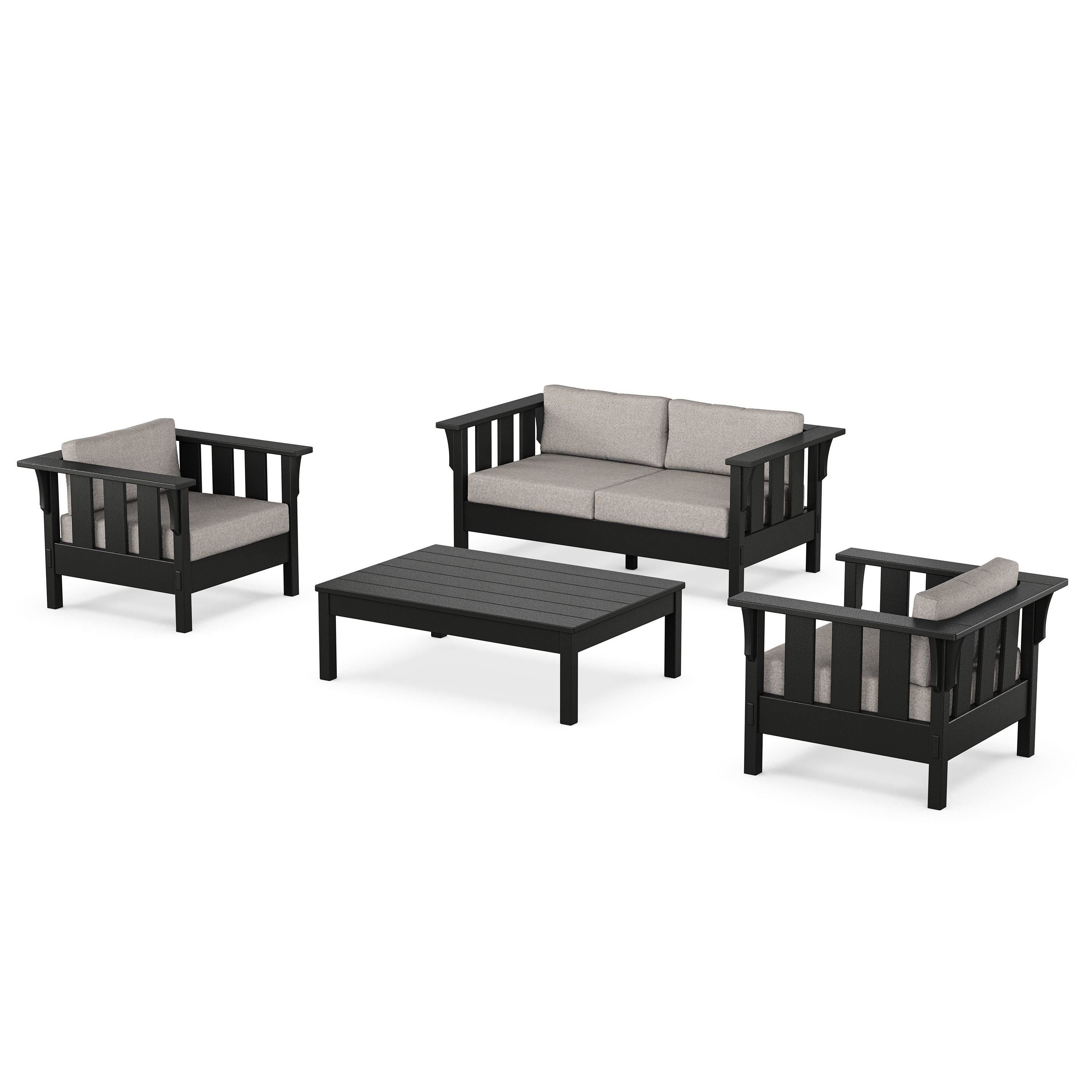 Acadia 4-Piece Deep Seating Set with Loveseat