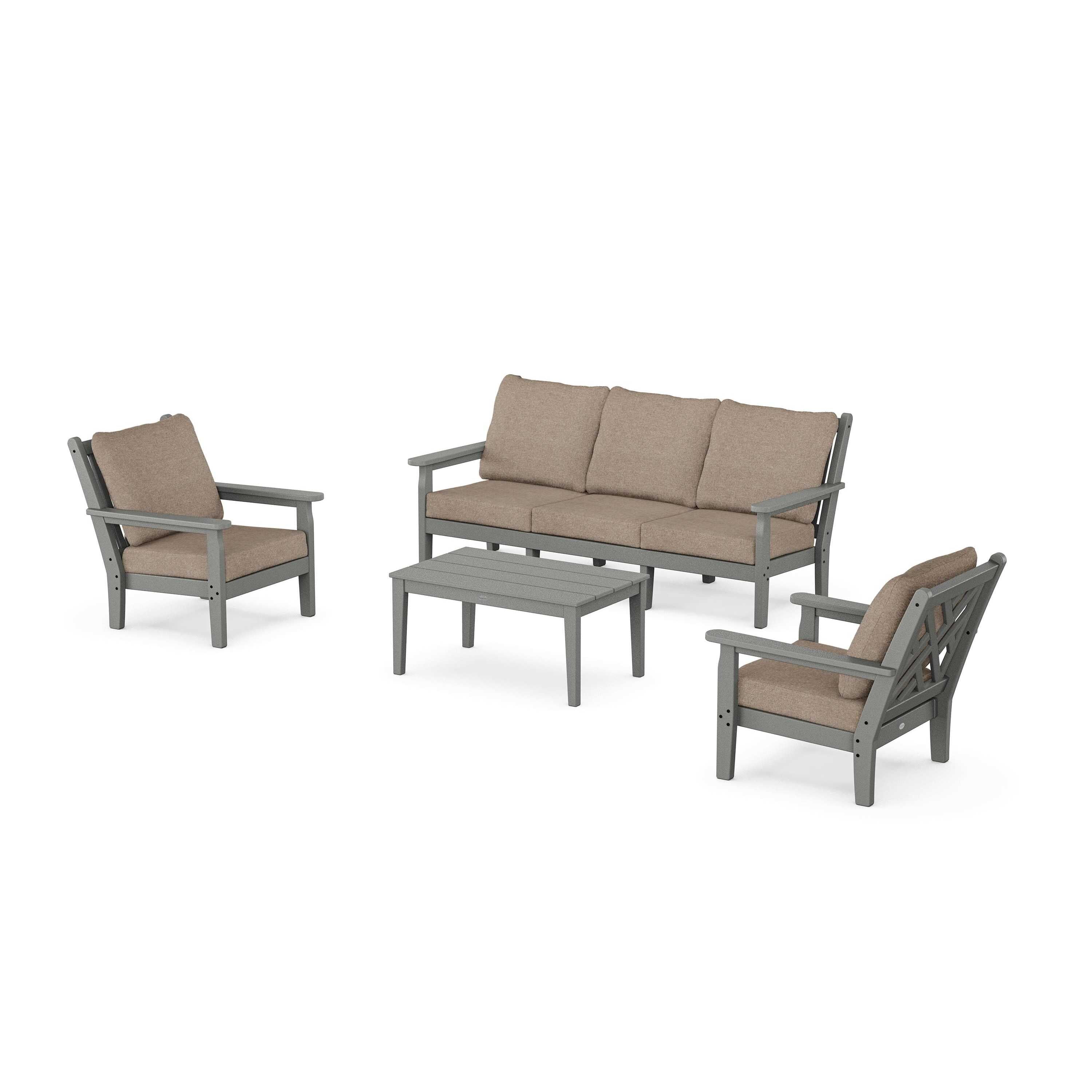 Chippendale 4-Piece Deep Seating Set with Sofa