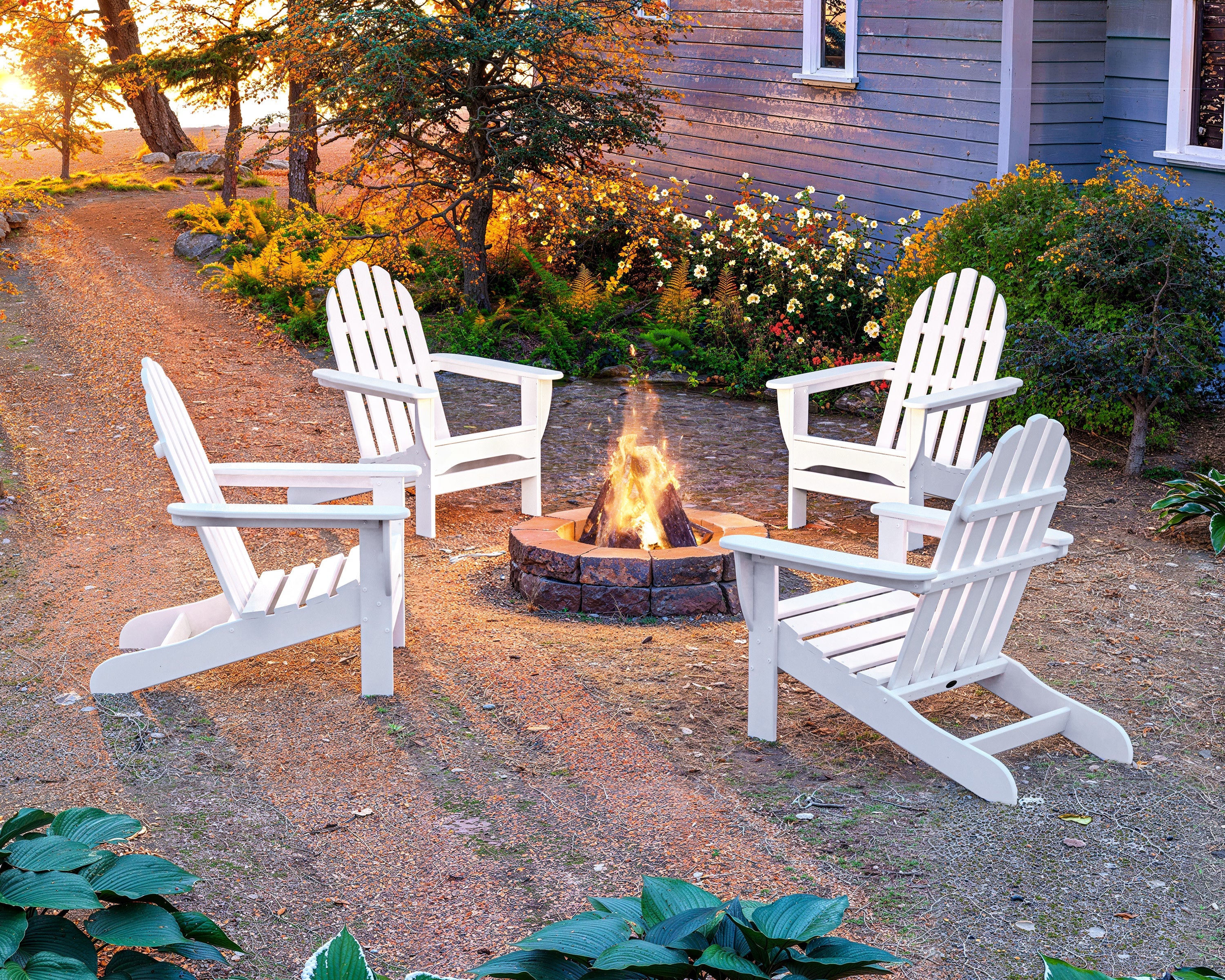 4-Piece Classic Adirondack Conversation Set
