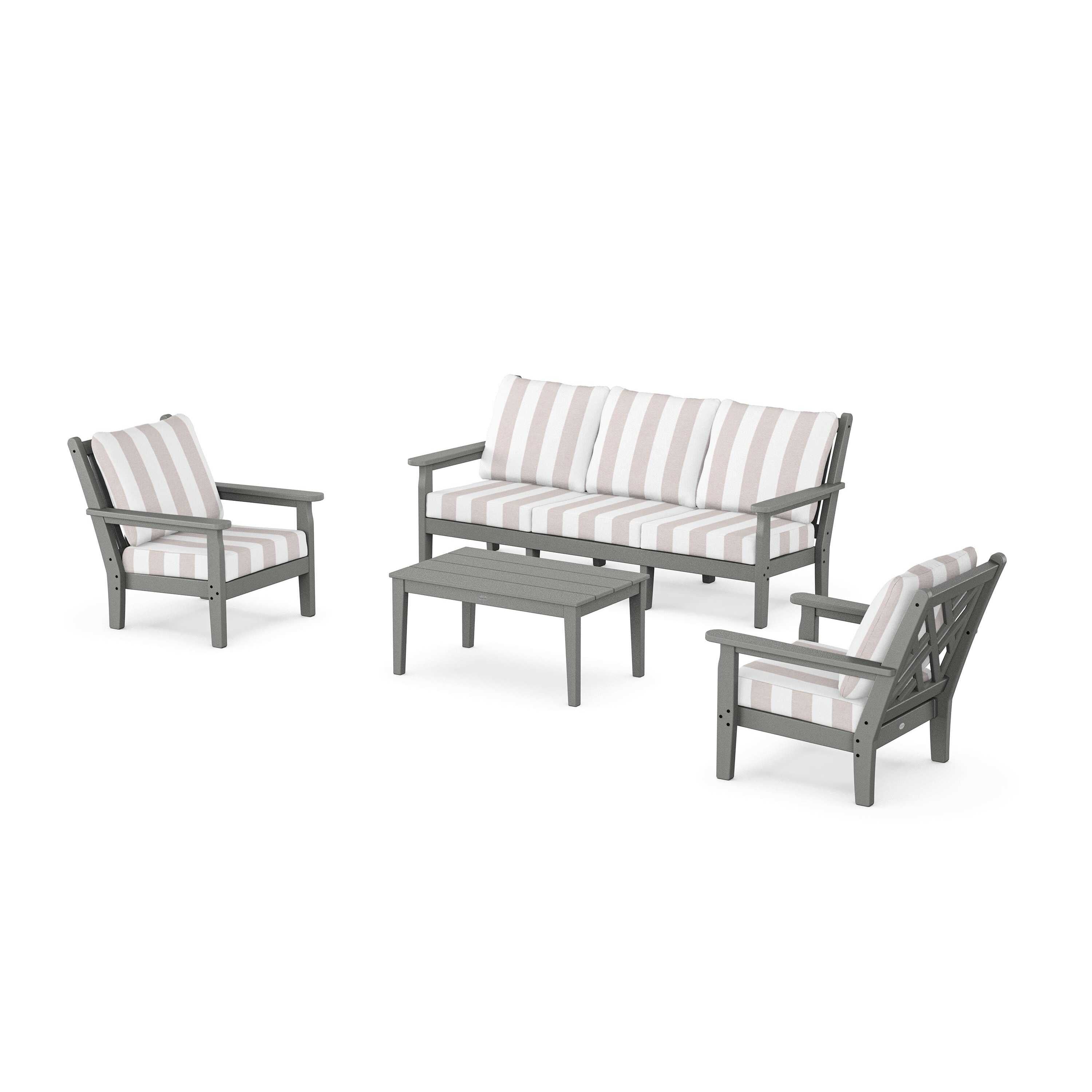 Chippendale 4-Piece Deep Seating Set with Sofa