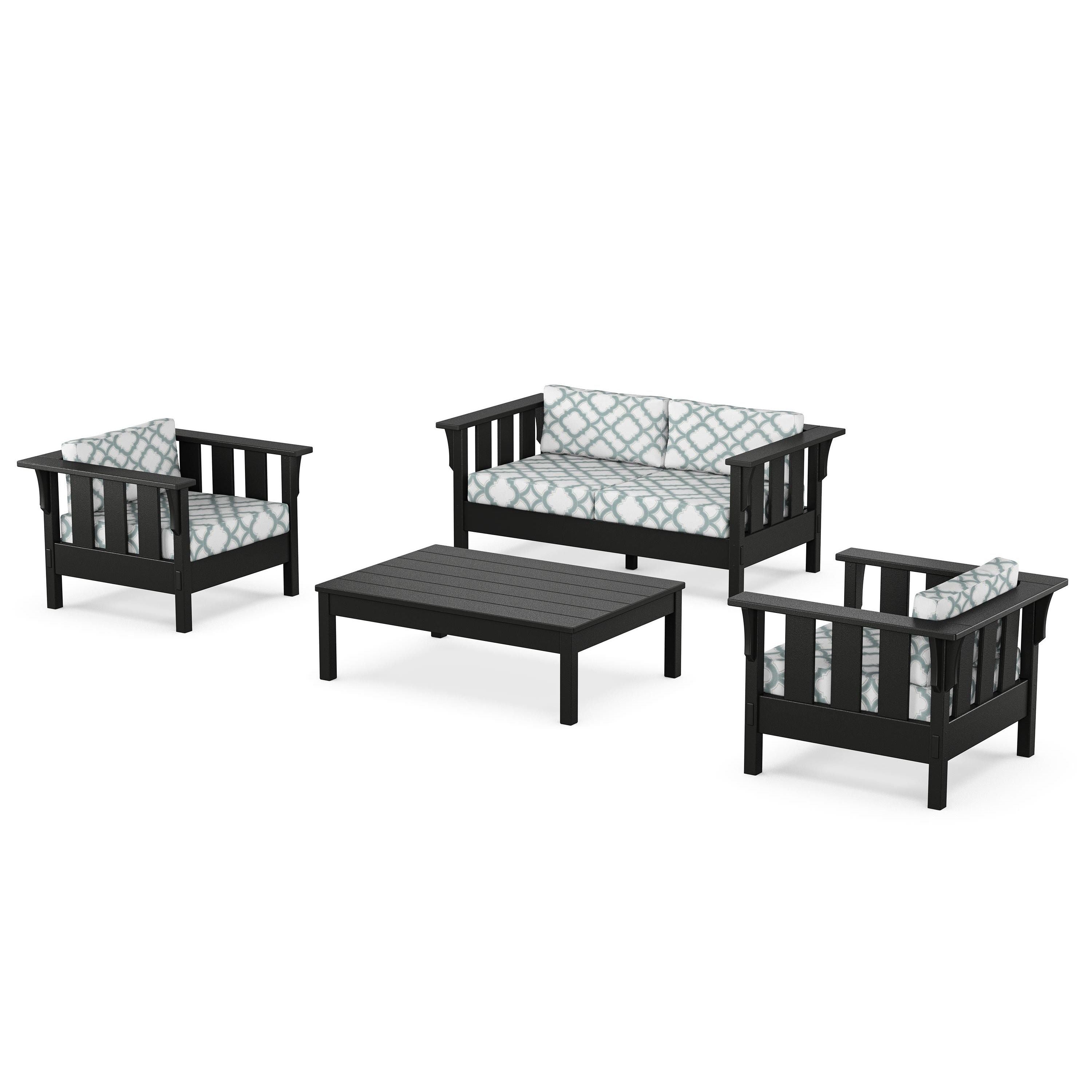Acadia 4-Piece Deep Seating Set with Loveseat