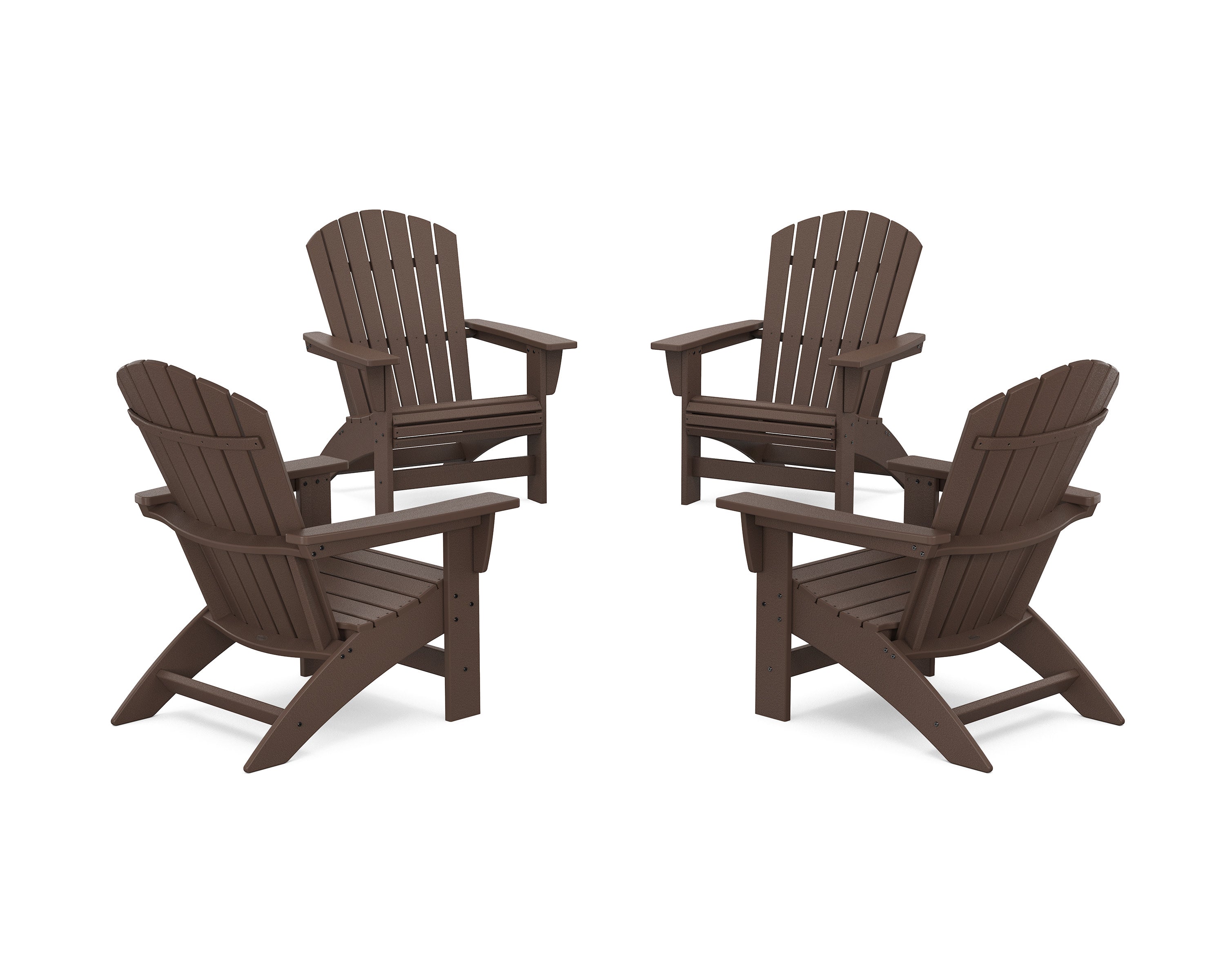 4-Piece Nautical Grand Adirondack Chair Conversation Set