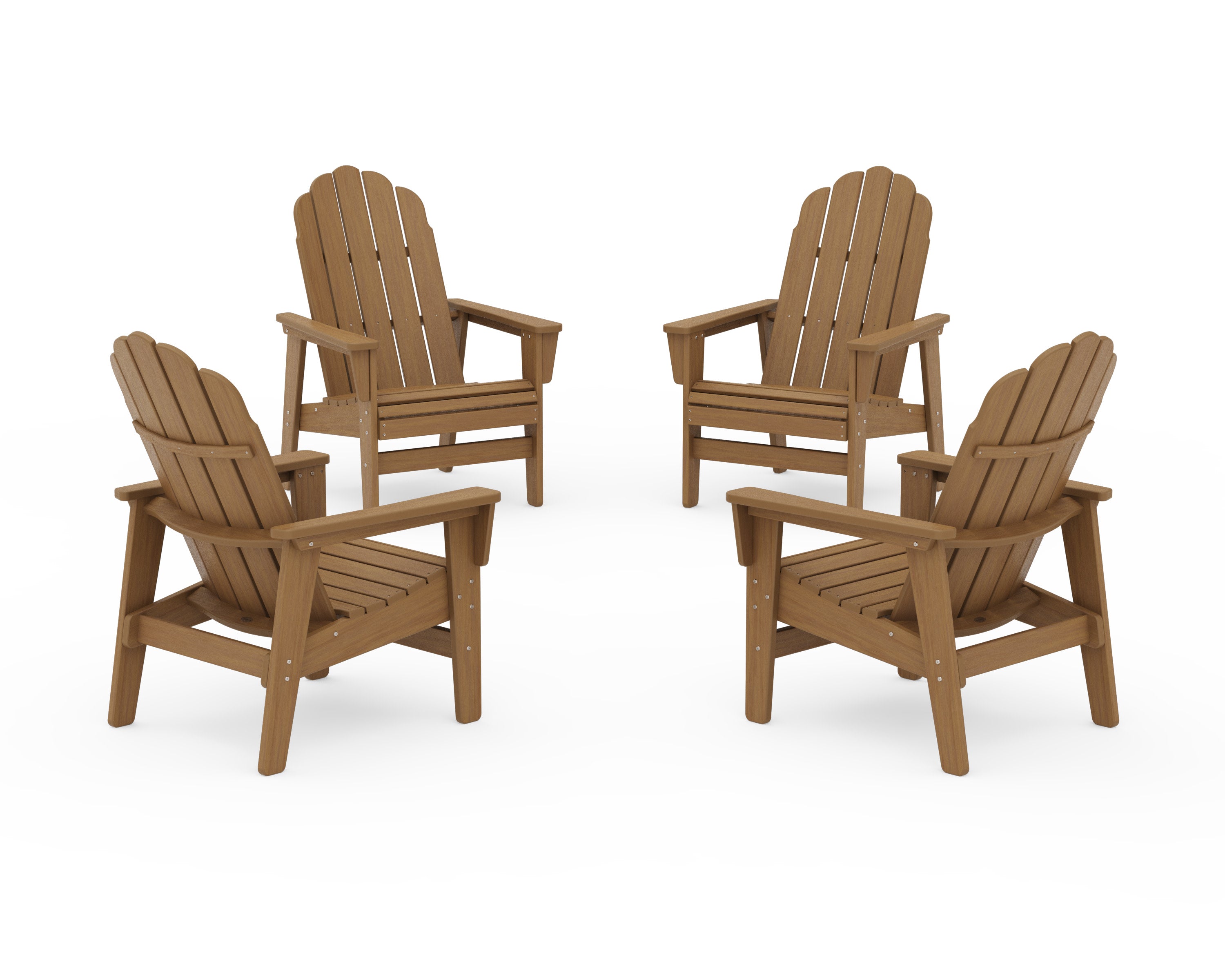 4-Piece Vineyard Grand Upright Adirondack Chair Conversation Set