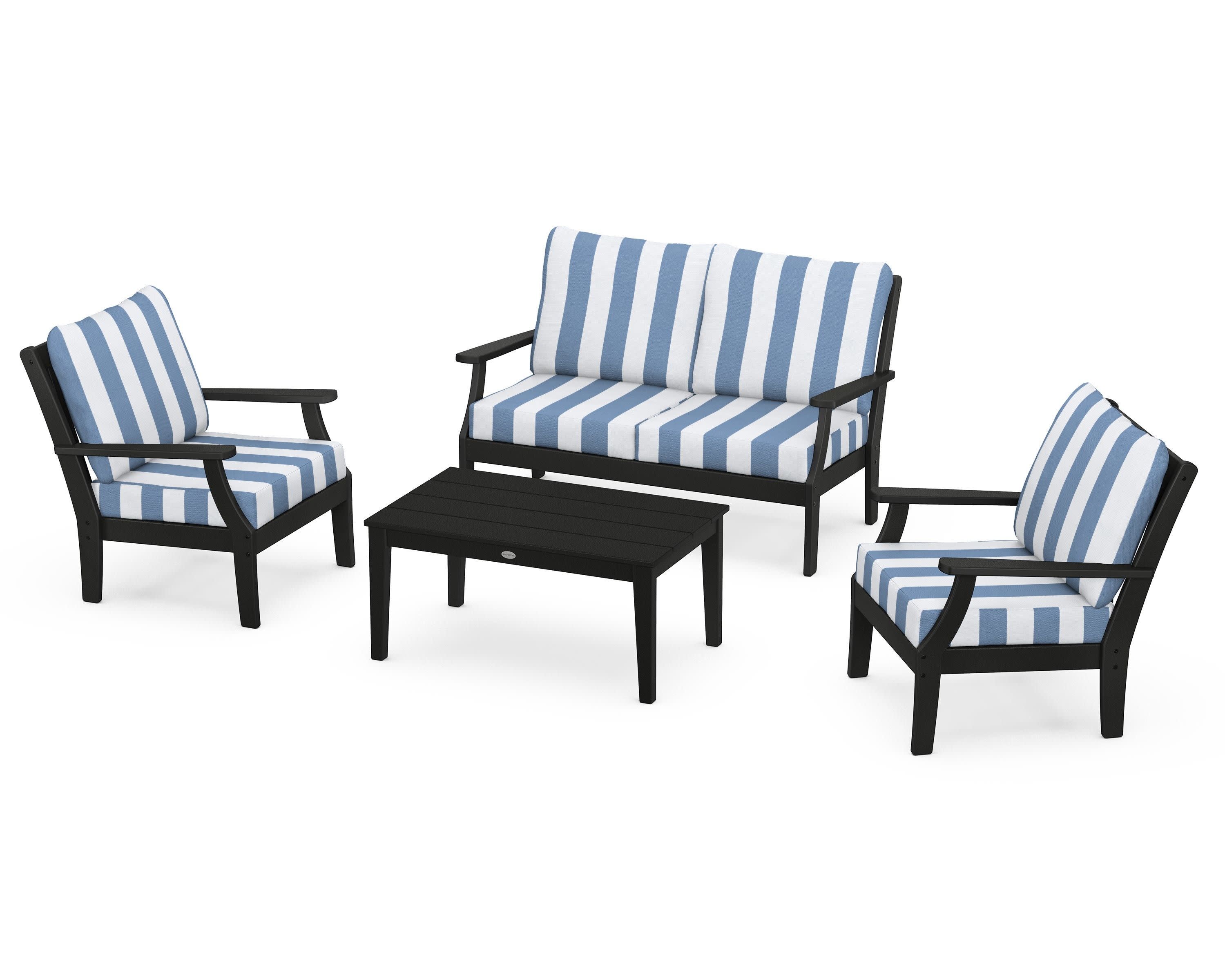 Braxton 4-Piece Deep Seating Chair Set