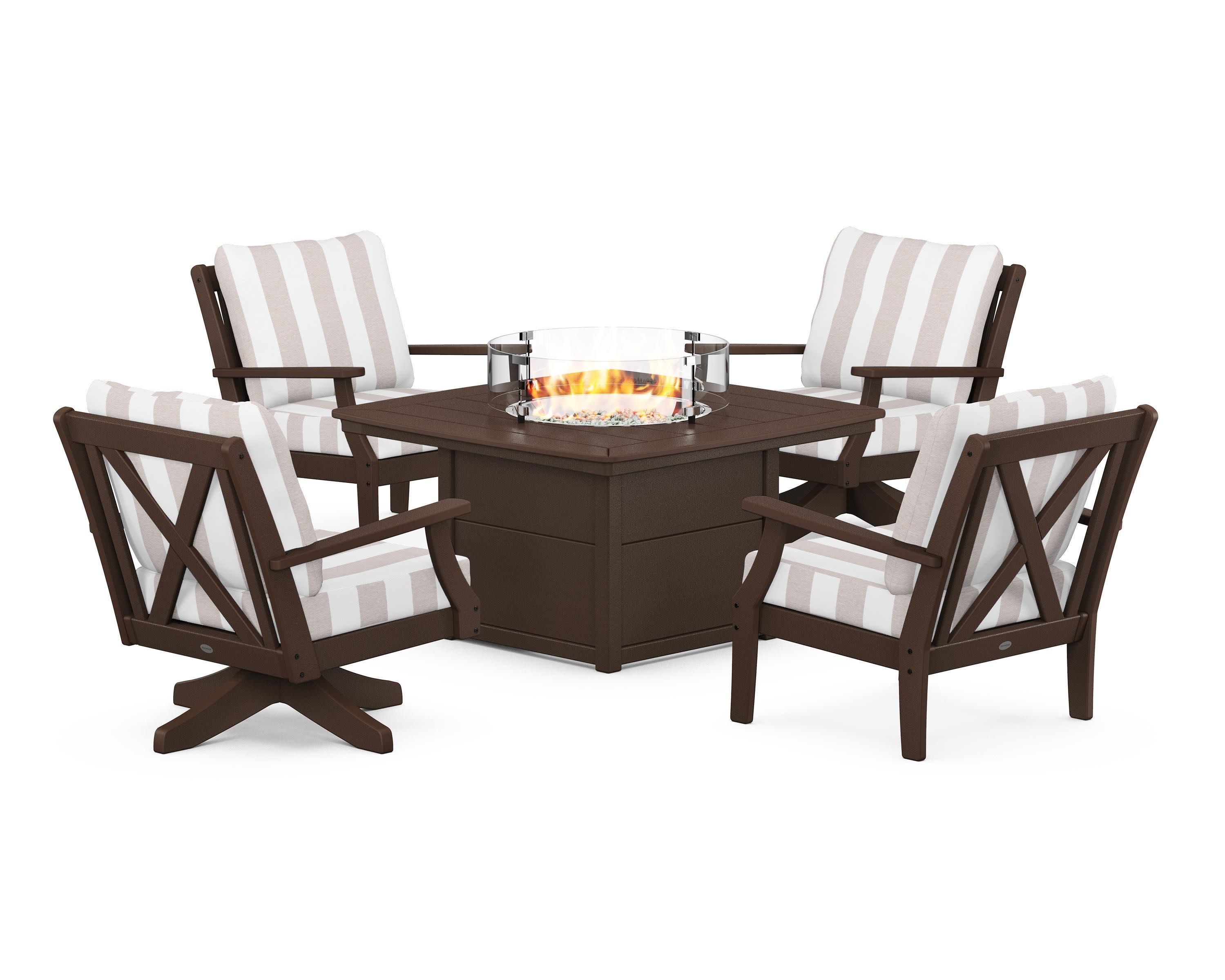 Braxton 5-Piece Deep Seating Set with Fire Table