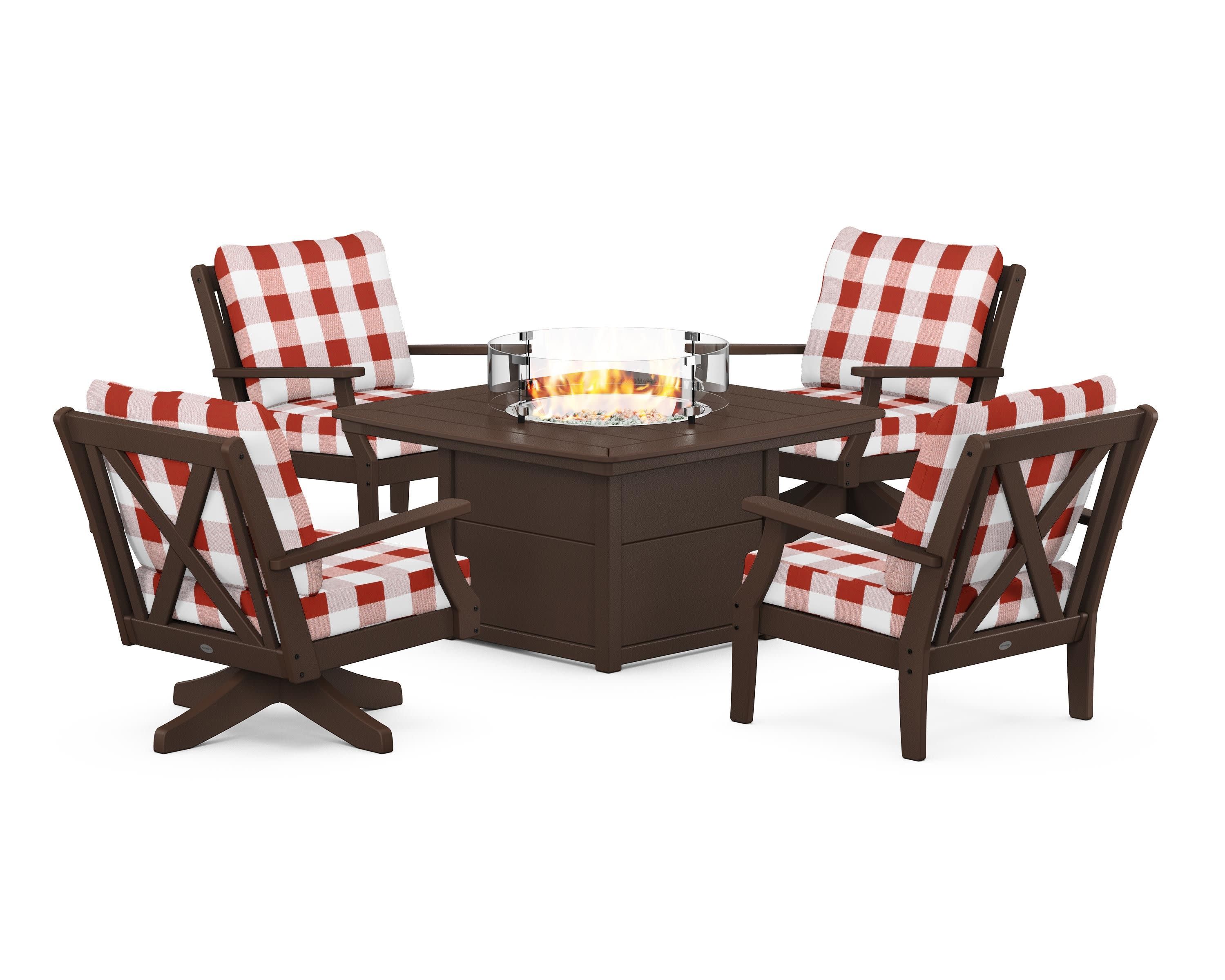 Braxton 5-Piece Deep Seating Set with Fire Table