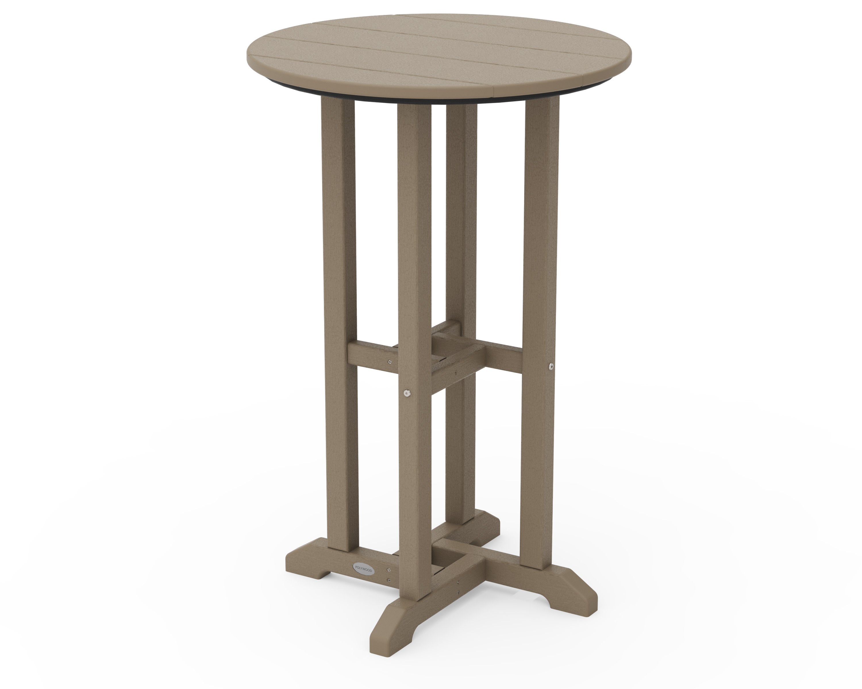 24" Round Farmhouse Counter Bistro Table